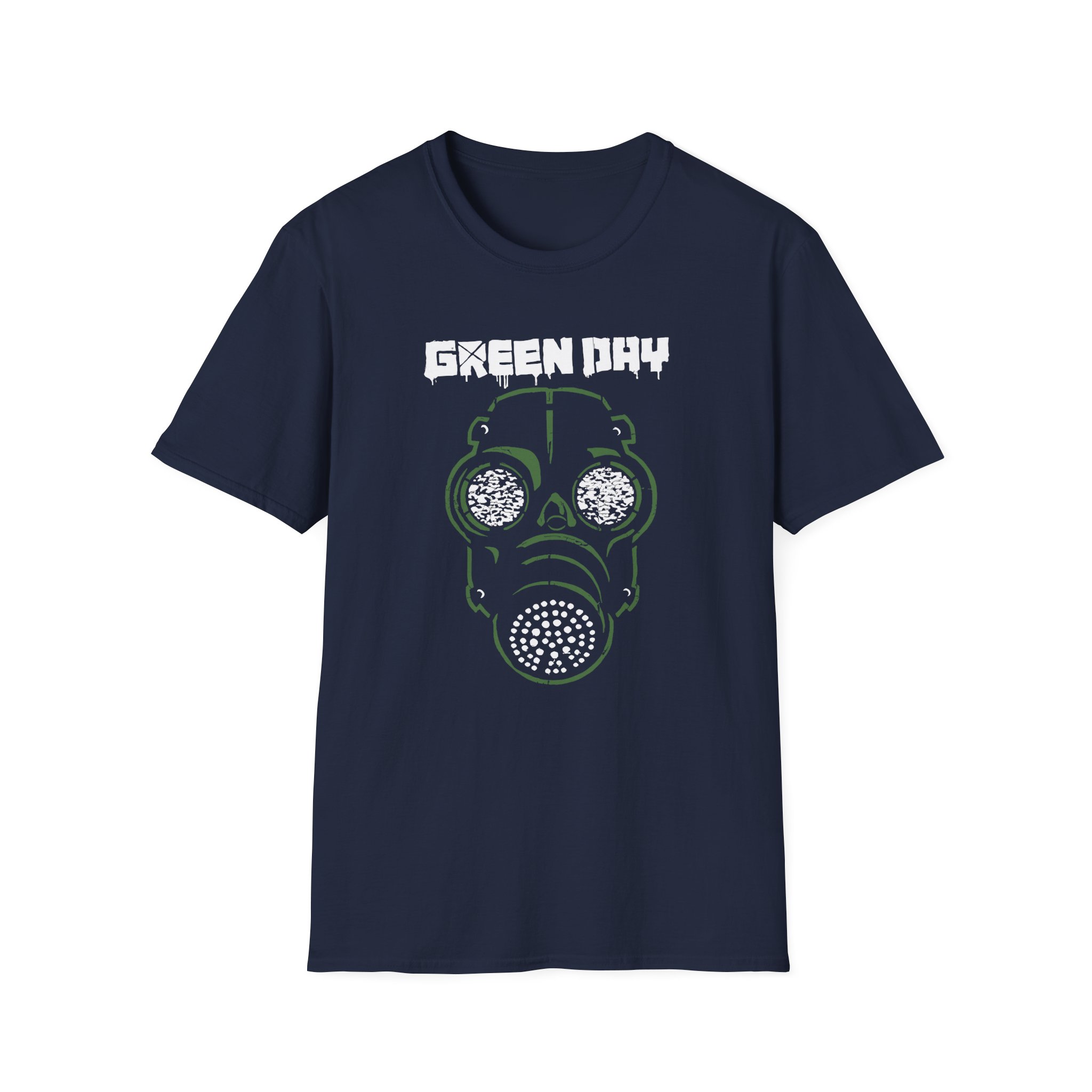 Green Day Gas Mask Long Unisex Softstyle T-Shirt