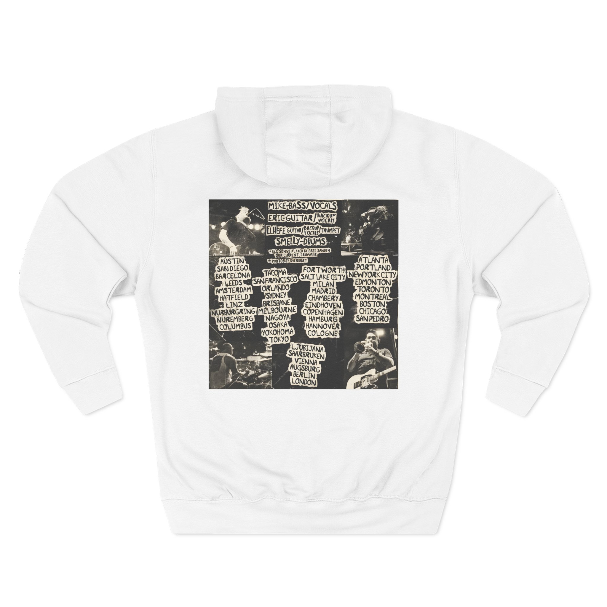 Nofx Og Skull Three-Panel Fleece Hoodie