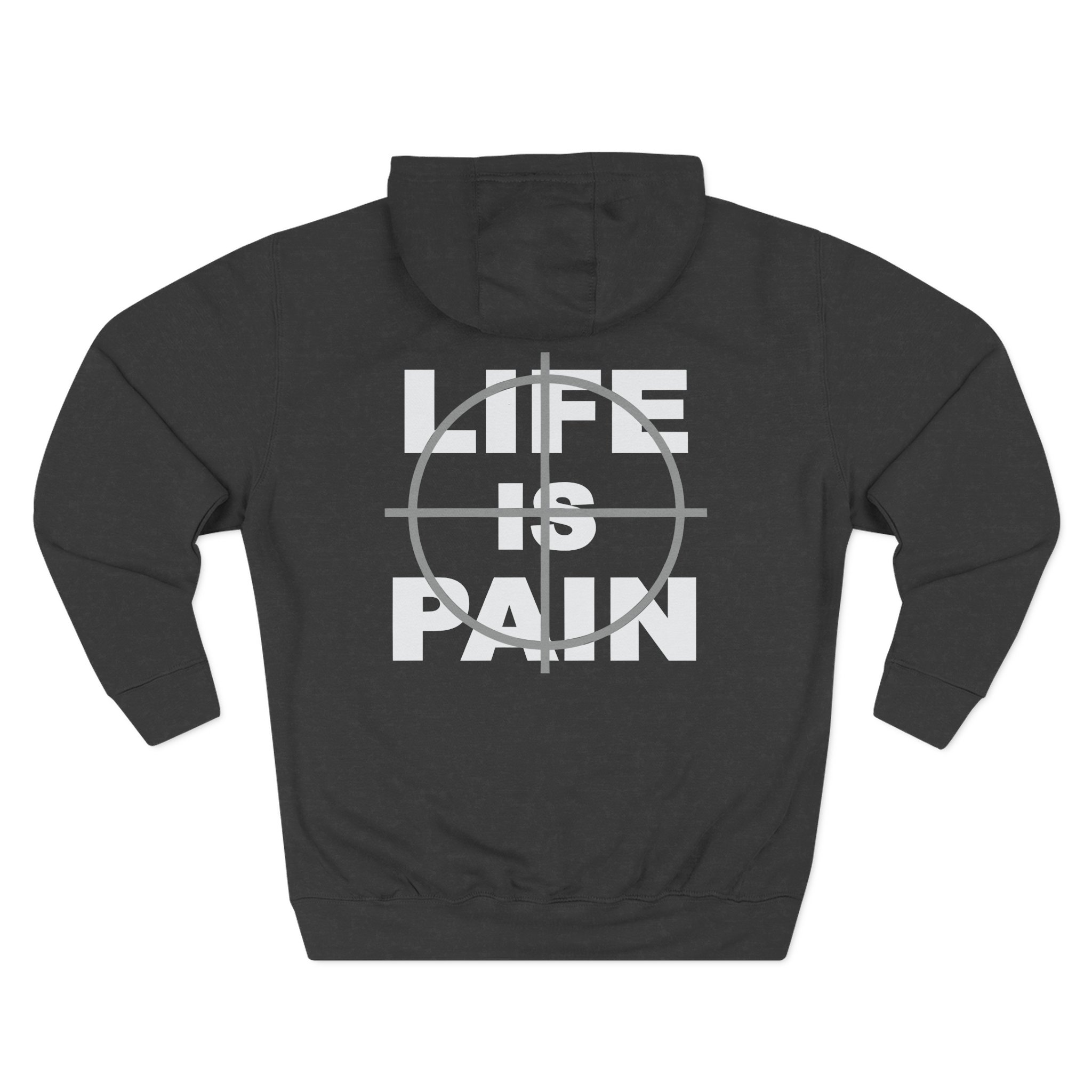Merauder Life is Pain Three-Panel Fleece Hoodie