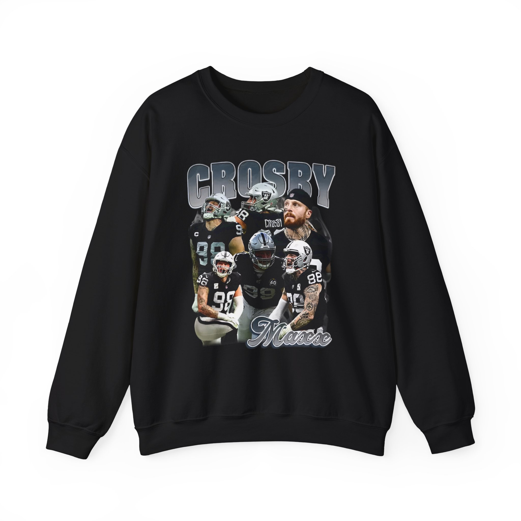 Maxx Crosby COLLAGE Unisex Heavy Blendâ„¢ Crewneck Sweatshirt