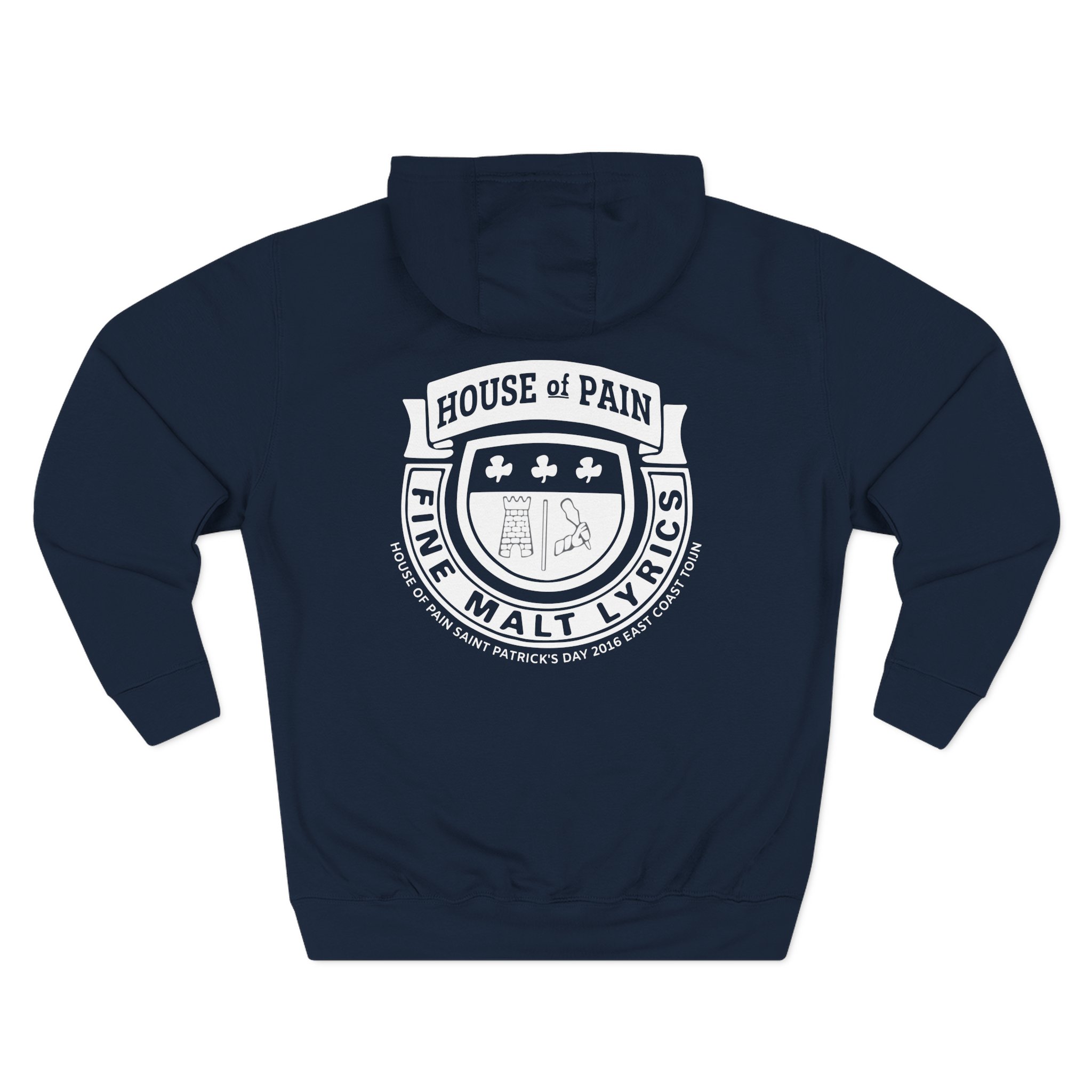 House of Pain Bw Cres Three-Panel Fleece Hoodie