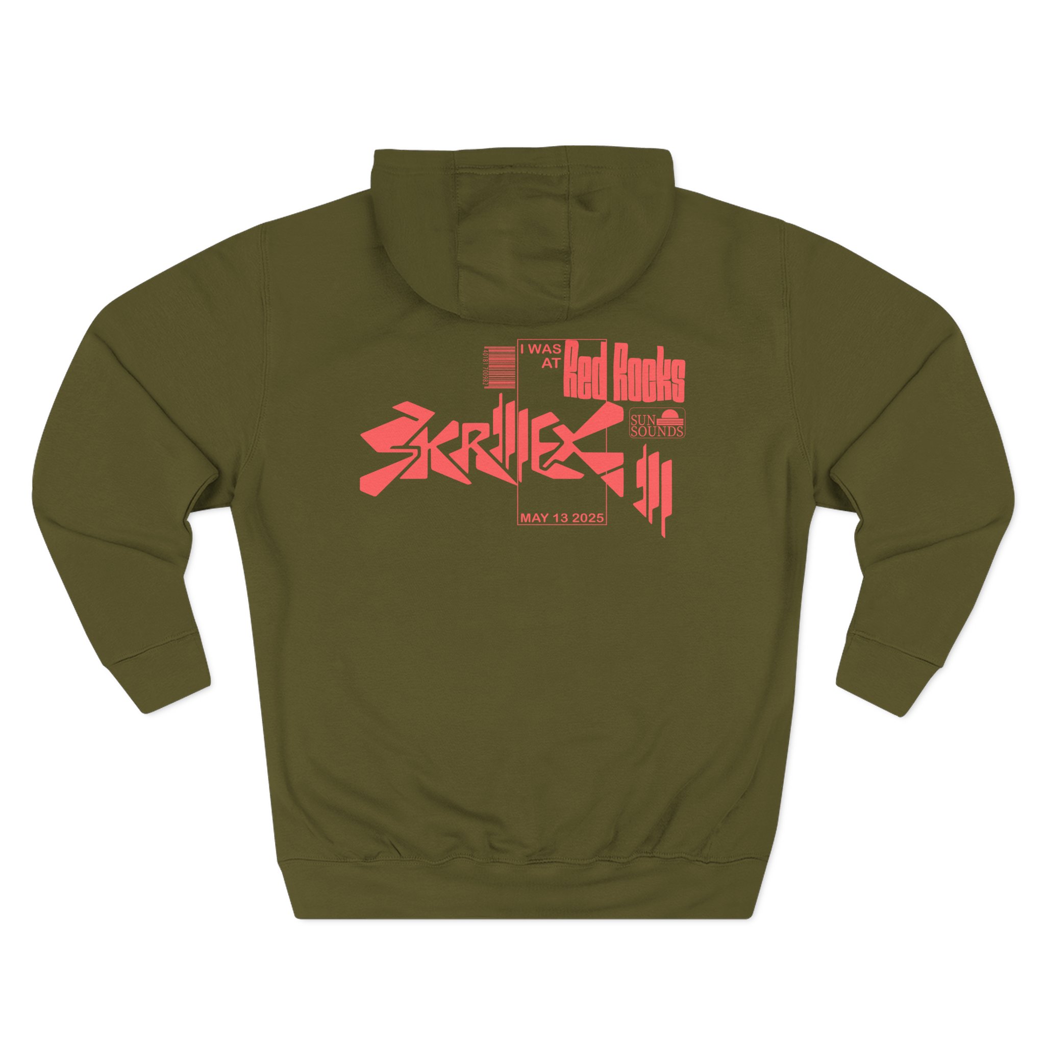 Skrillex Red Rocks Three-Panel Fleece Hoodie