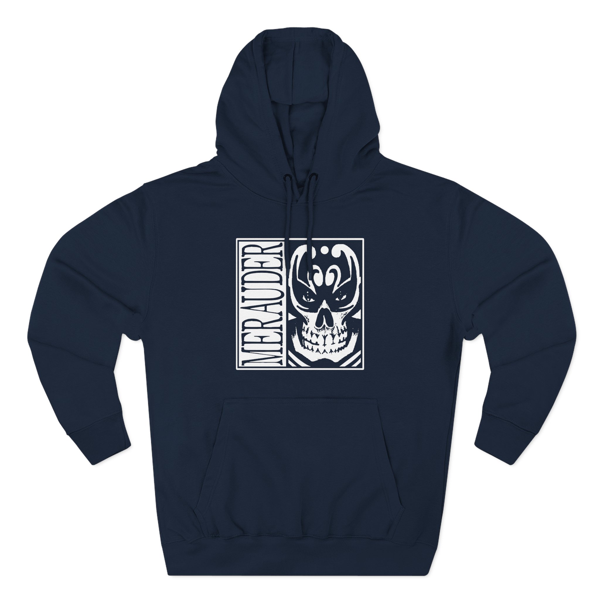 Merauder Skull Three-Panel Fleece Hoodie