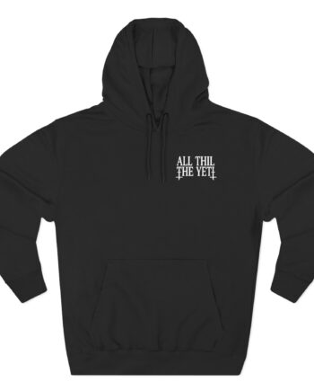 All Hail the Yeti Logo Three-Panel Fleece Hoodie