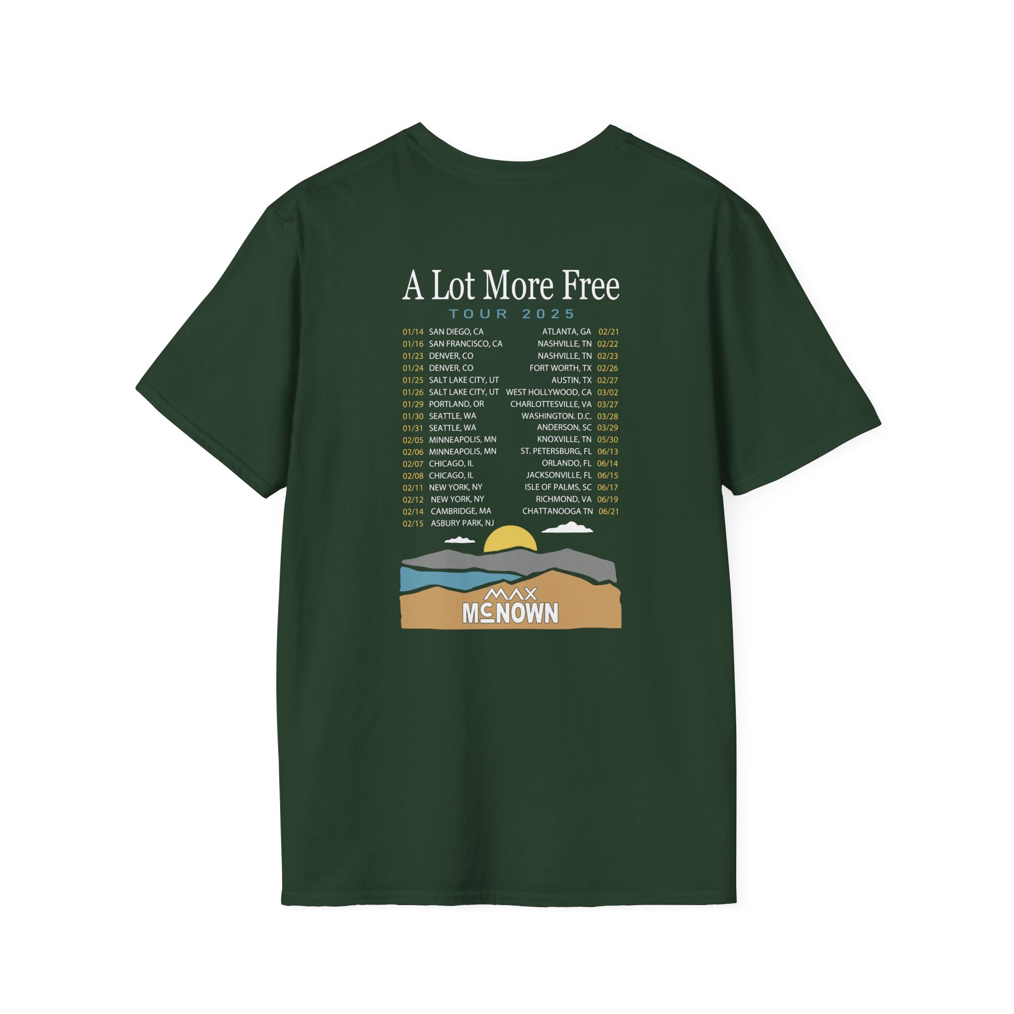 Max Mcnown US Tour Unisex Softstyle T-Shirt