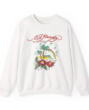 Kim Petras Tropical Scene Lettuce Unisex Heavy Blend™ Crewneck Sweatshirt