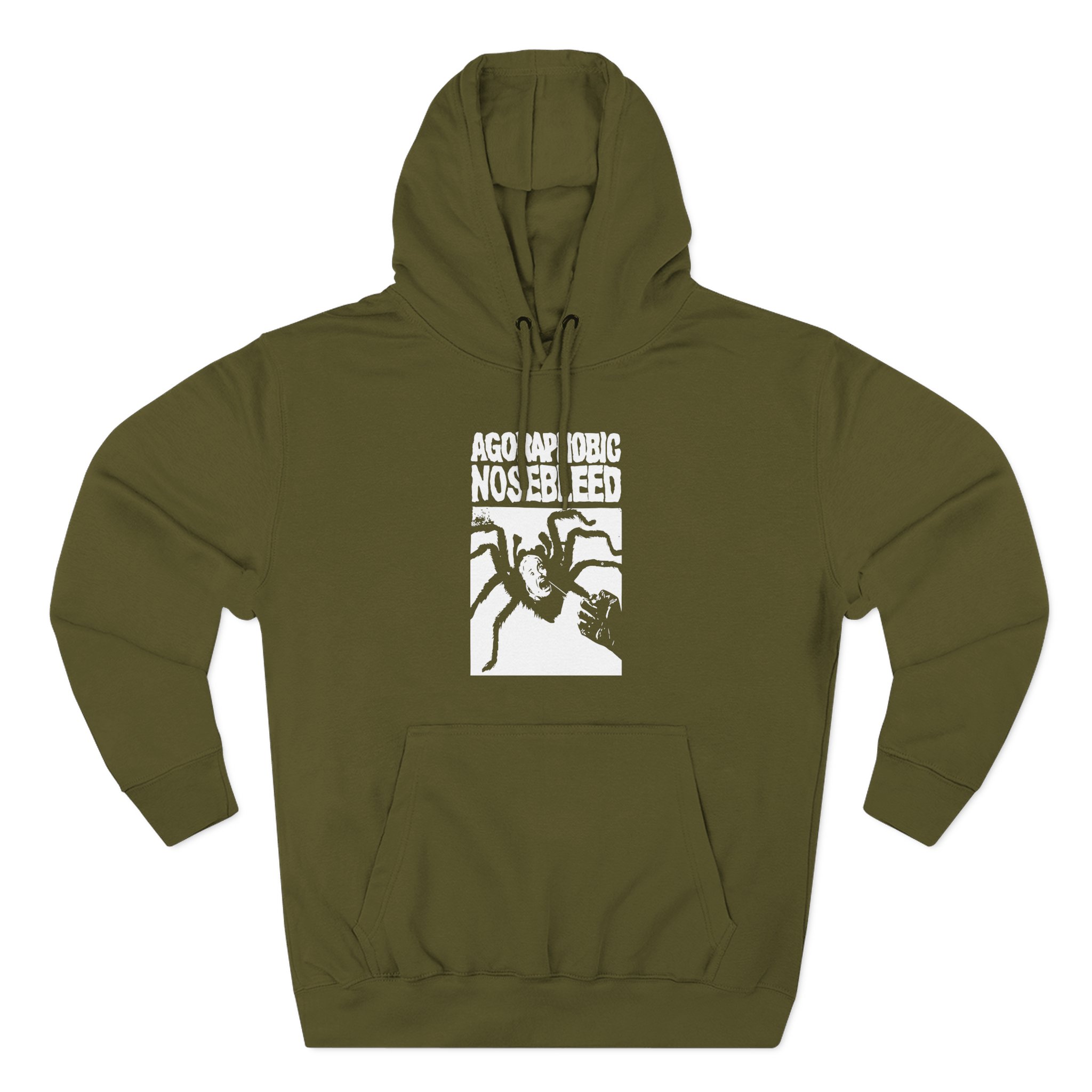 Agoraphobic Nosebleed Spider Three-Panel Fleece Hoodie