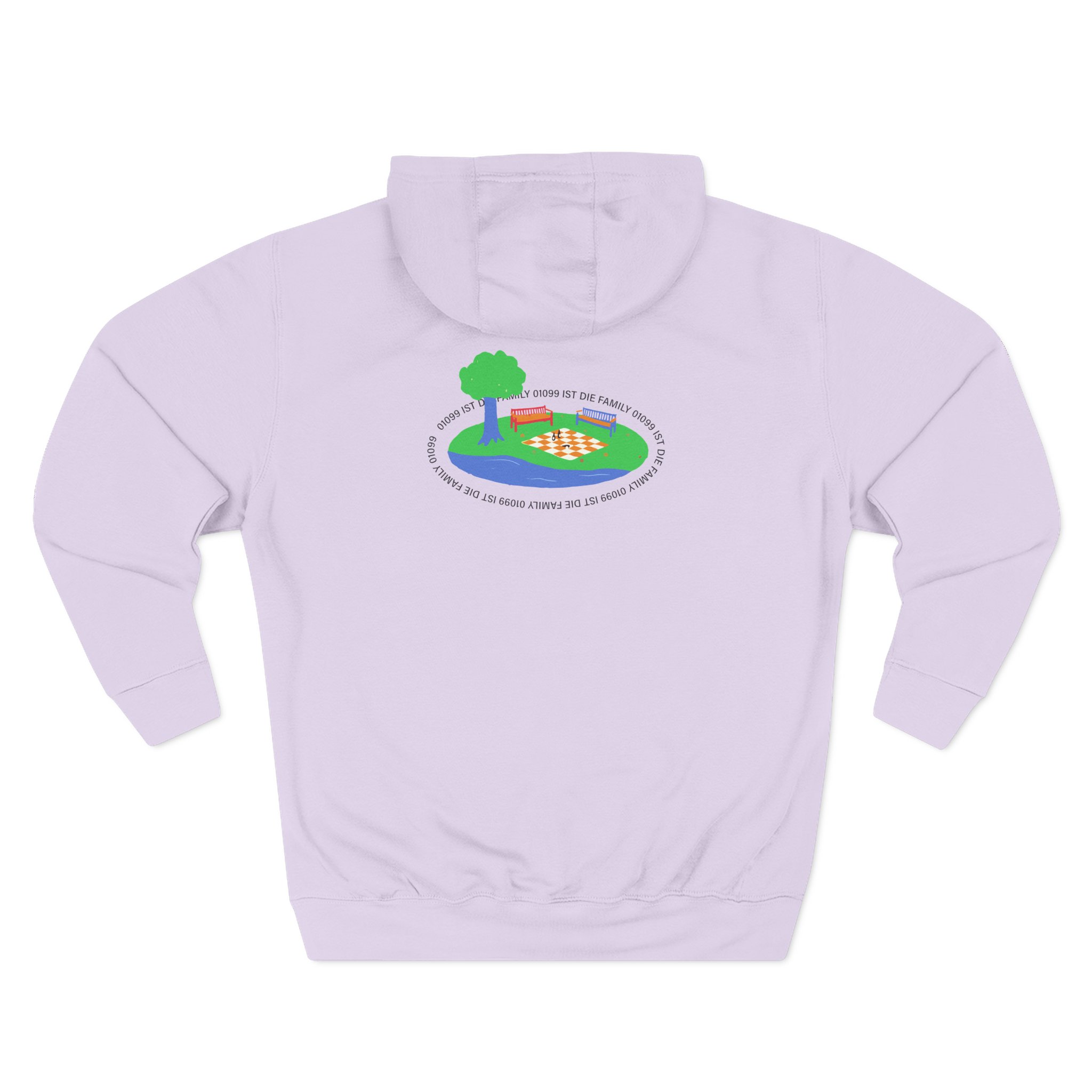 01099 Ist Die Family Three-Panel Fleece Hoodie