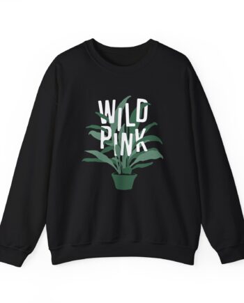 Wild Pink House Plant Unisex Heavy Blend™ Crewneck Sweatshirt