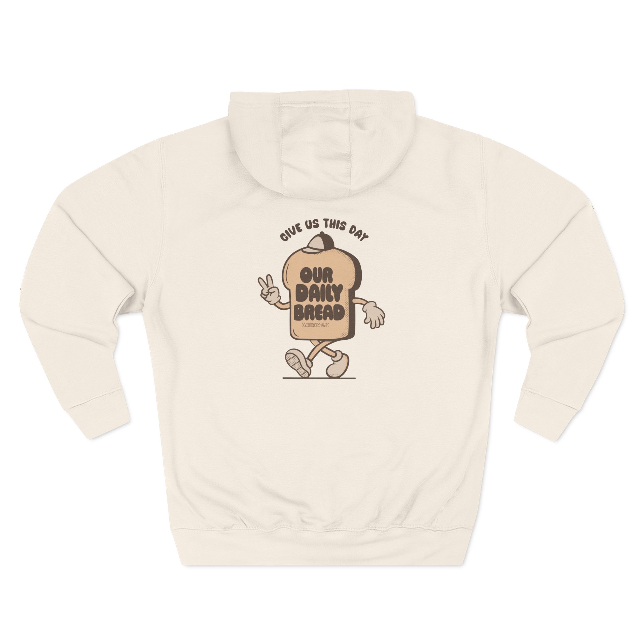 Daily Bread Mushroom Three-Panel Fleece Hoodie