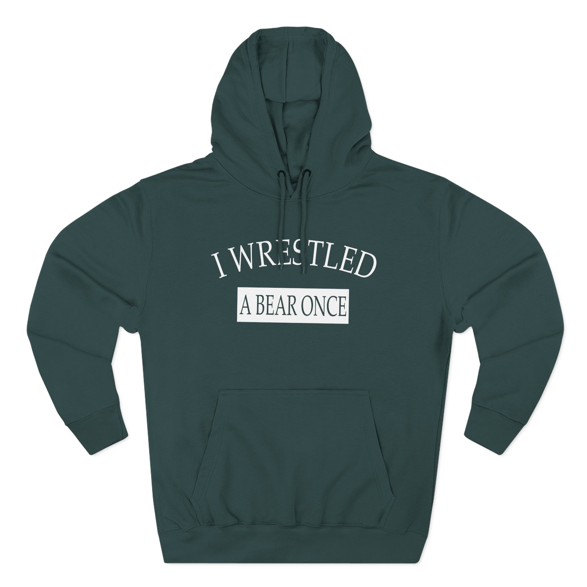 Iwrestledabearonce Three-Panel Fleece Hoodie