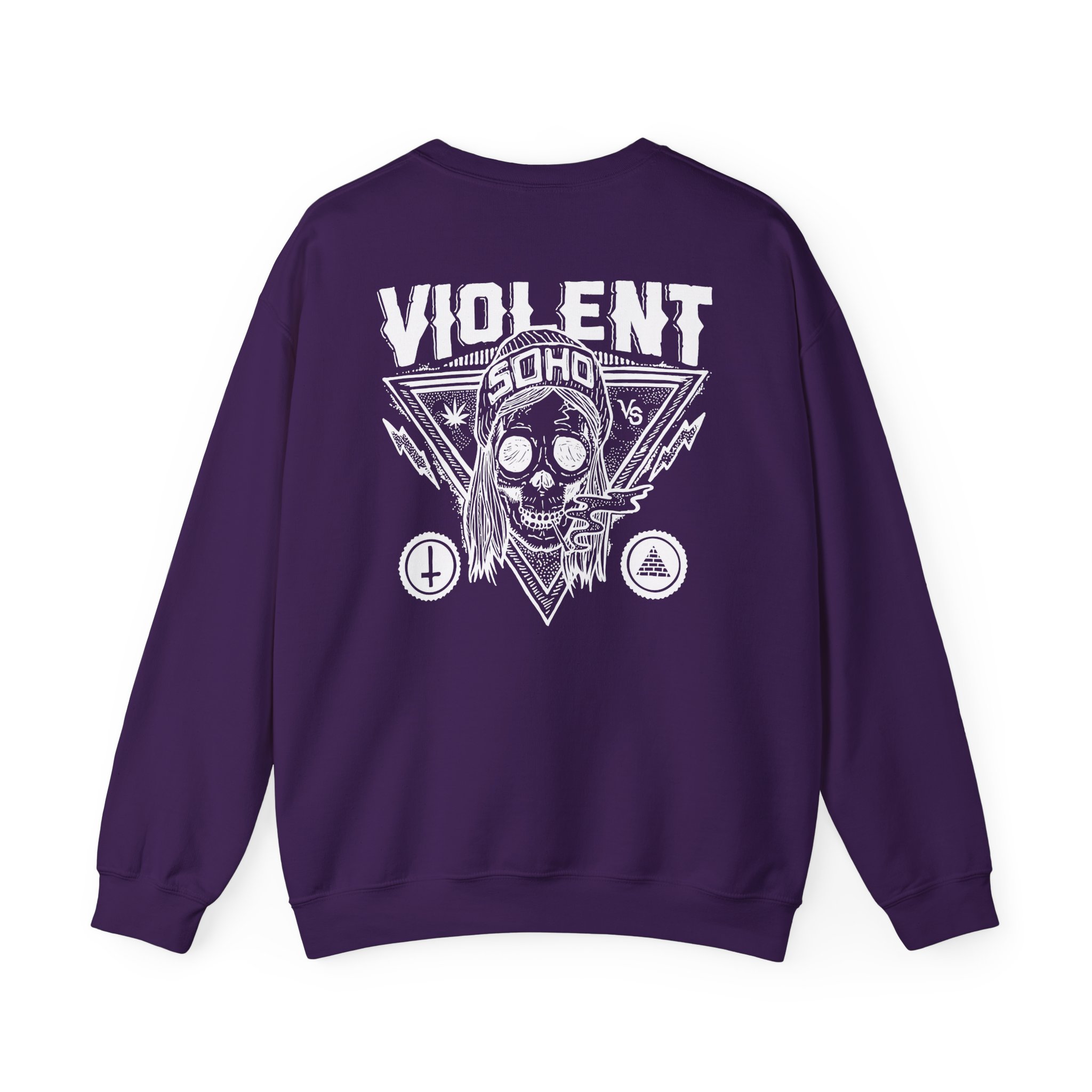 Violent Soho Blazin Skull Unisex Heavy Blendâ„¢ Crewneck Sweatshirt