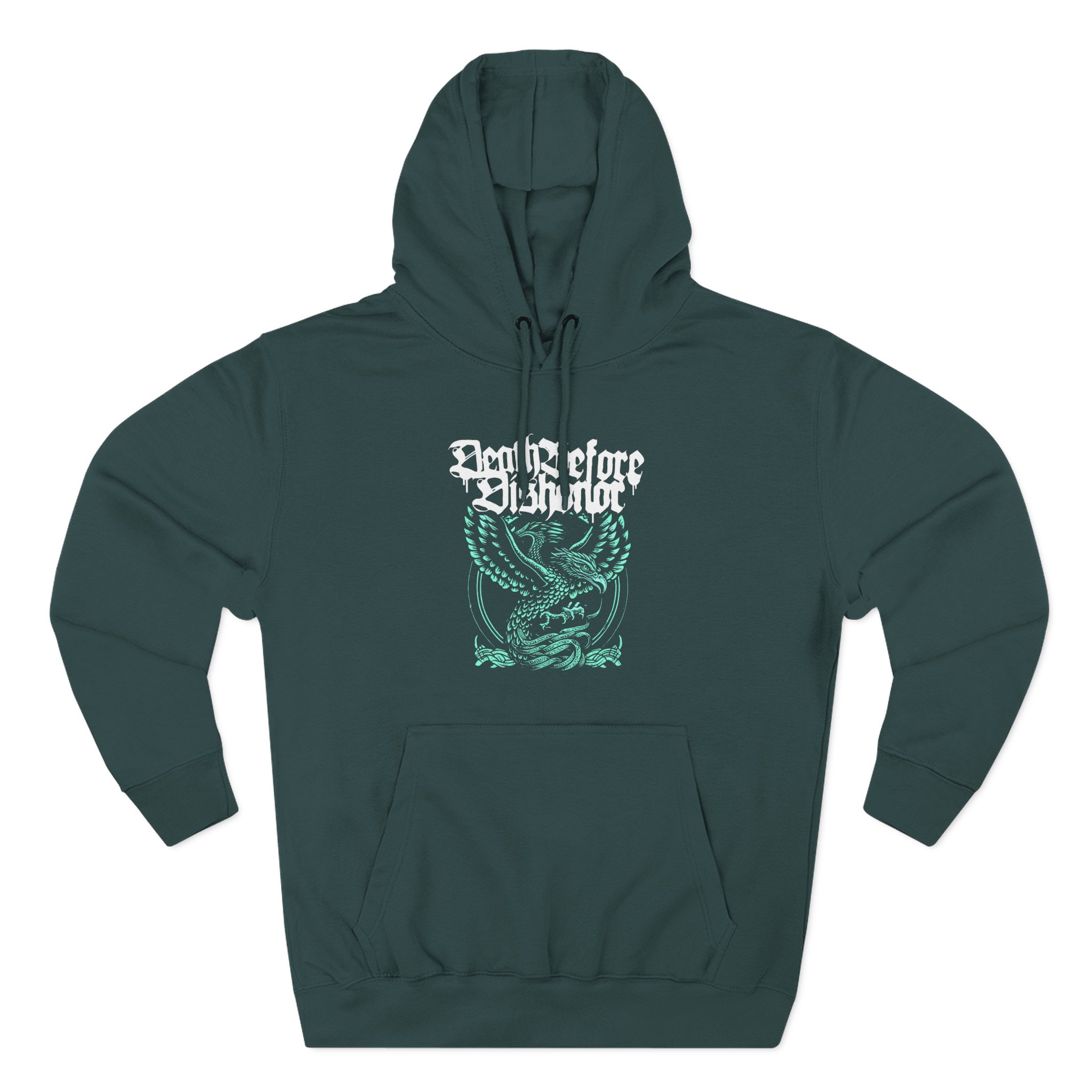 Death Before Dishonor Phoenix Three-Panel Fleece Hoodie