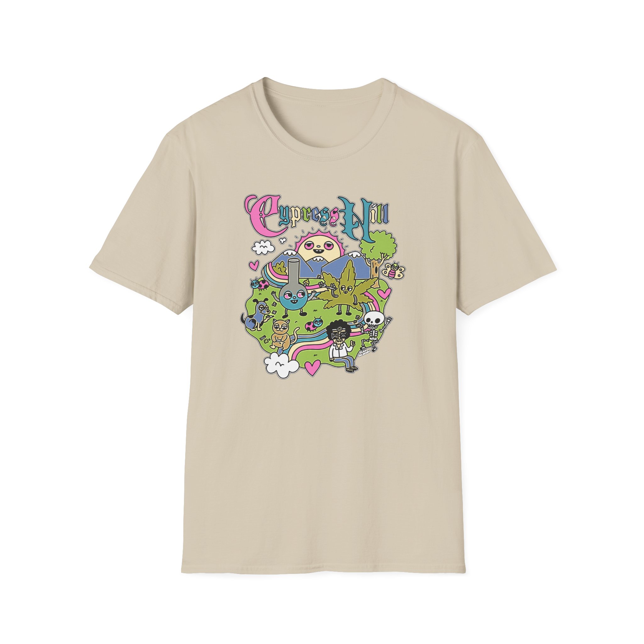 Cypress Hill Happy Time by Sean Solomon Unisex Softstyle T-Shirt