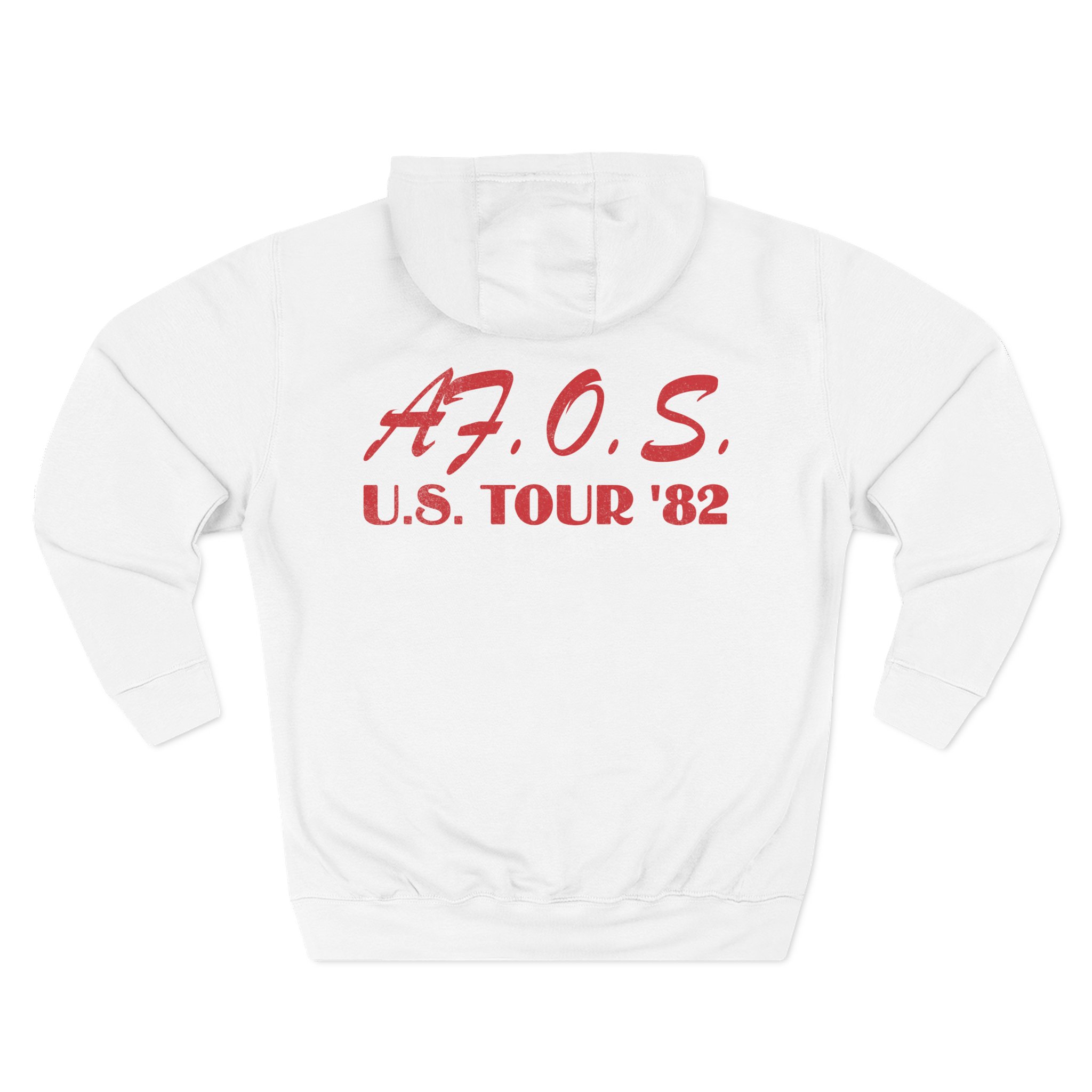 A Flock of Seagulls Us 1982 Tour Three-Panel Fleece Hoodie
