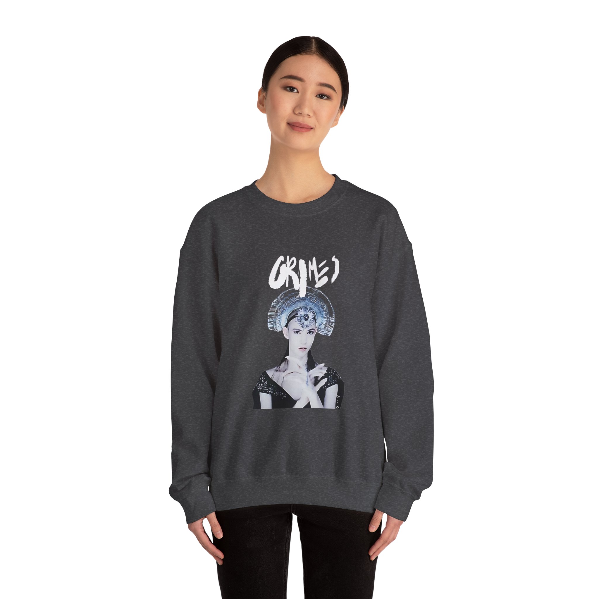 Grimes Head Dress Unisex Heavy Blend Crewneck Sweatshirt