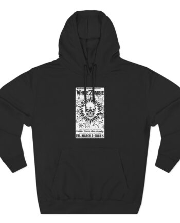 White Zombie Cbgb Poster Three-Panel Fleece Hoodie