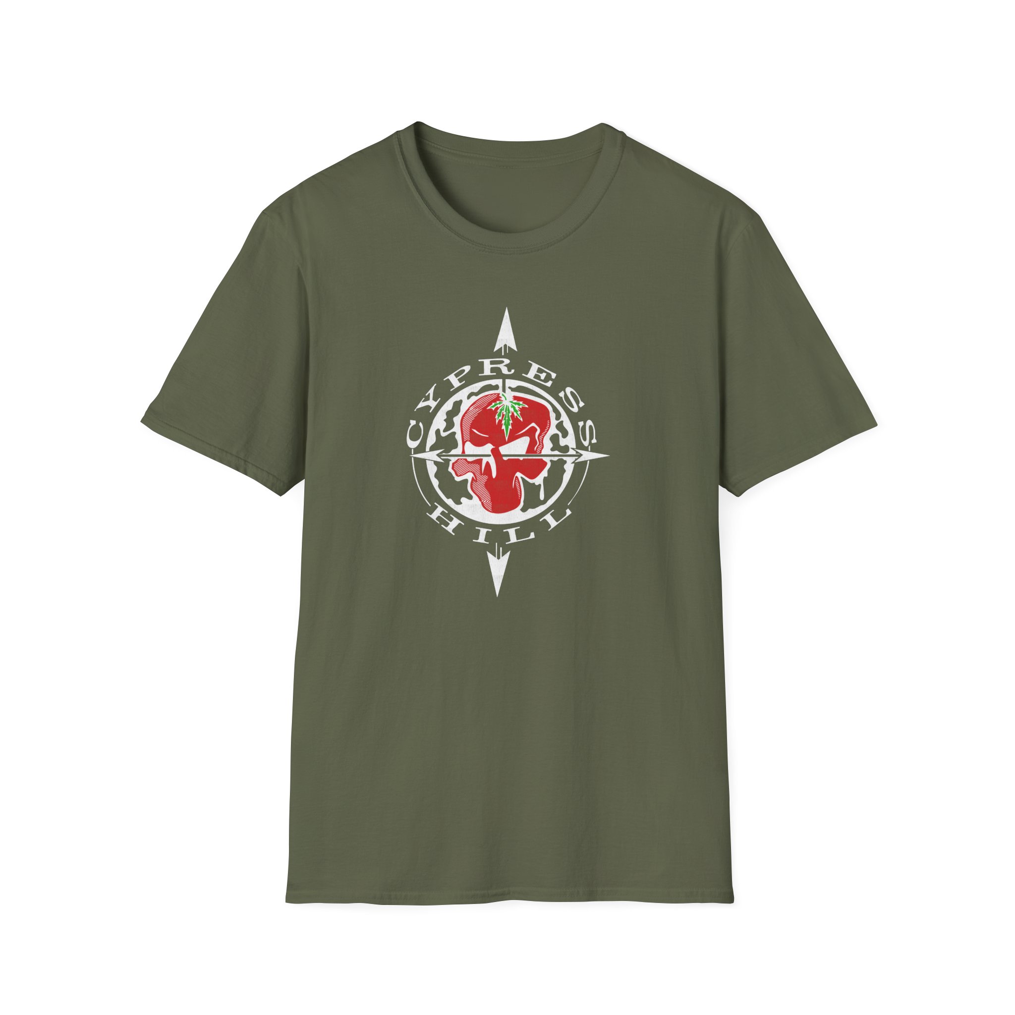 Cypress Hill OG Skull & Compass Unisex Softstyle T-Shirt