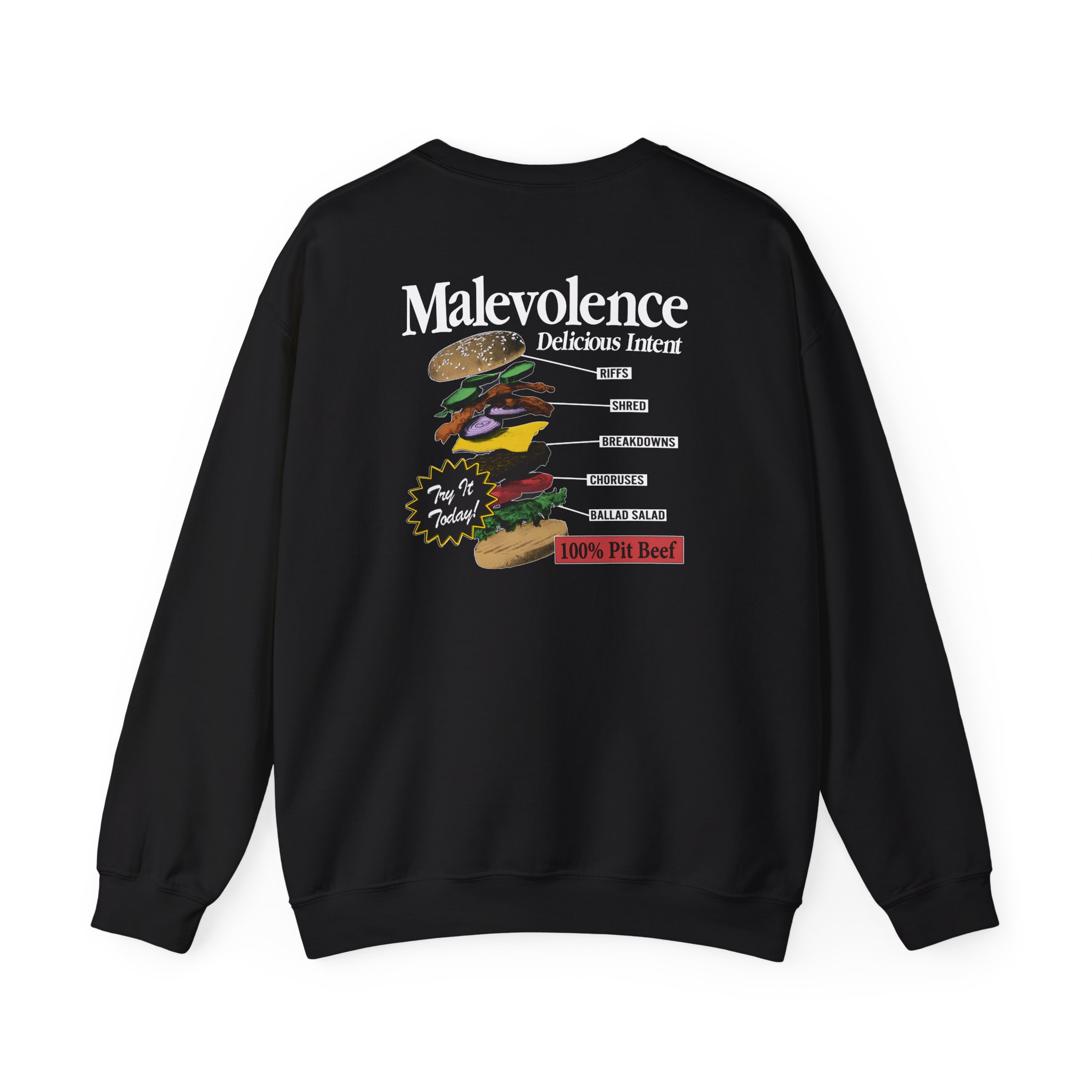 Malevolence Pit Beef Unisex Heavy Blend Crewneck Sweatshirt