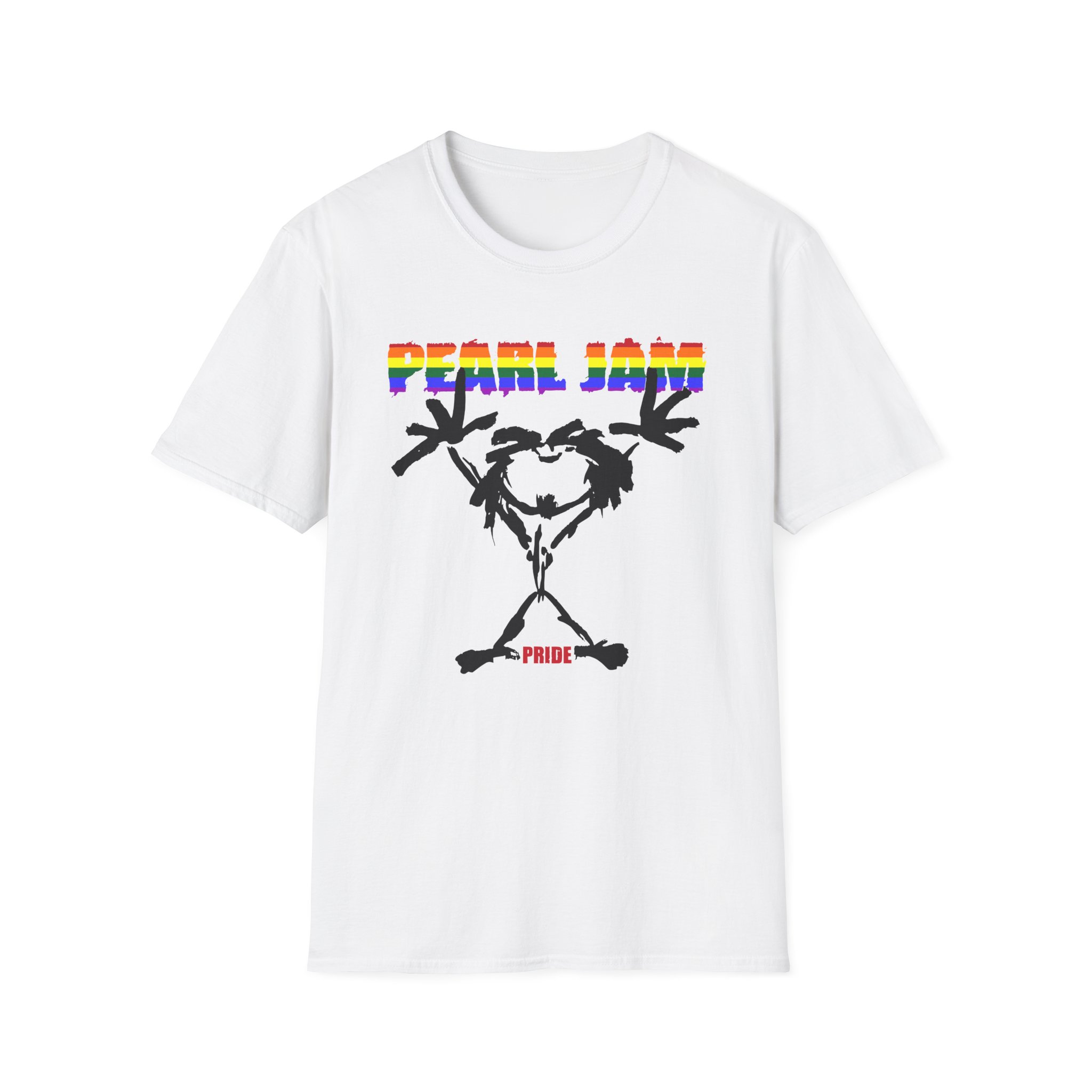 Pearl Jam Pride Stickman Unisex Softstyle T-Shirt