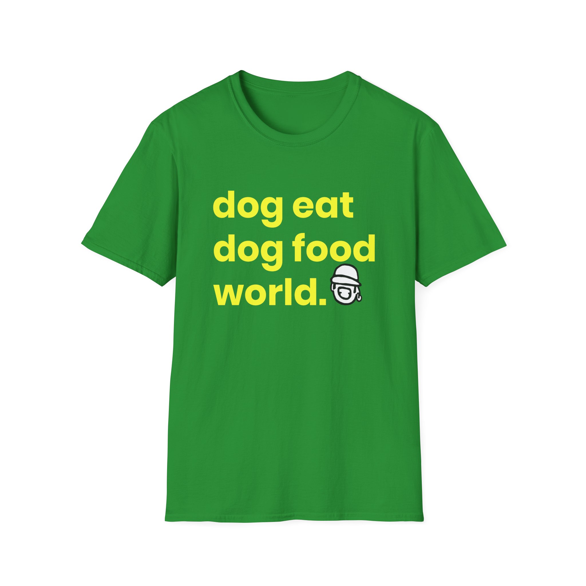 Niko B Dog Eat Dog Food World Unisex Softstyle T-shirt