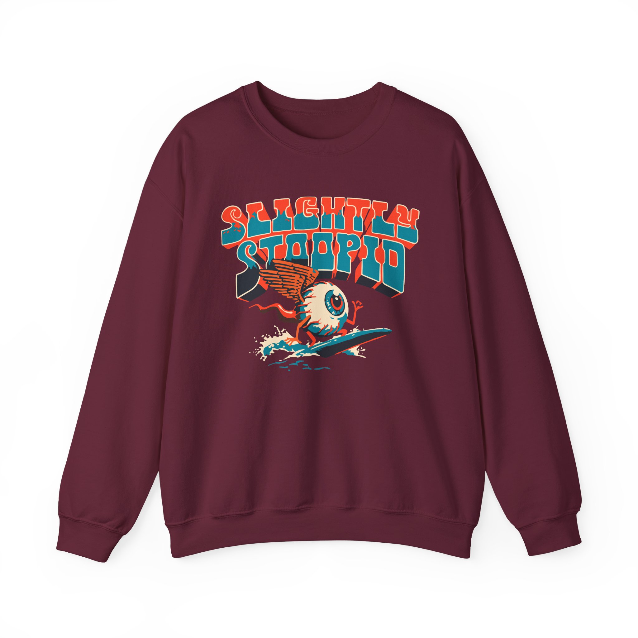 Slightly Stoopid Surfing Eyeball Unisex Heavy Blendâ„¢ Crewneck Sweatshirt
