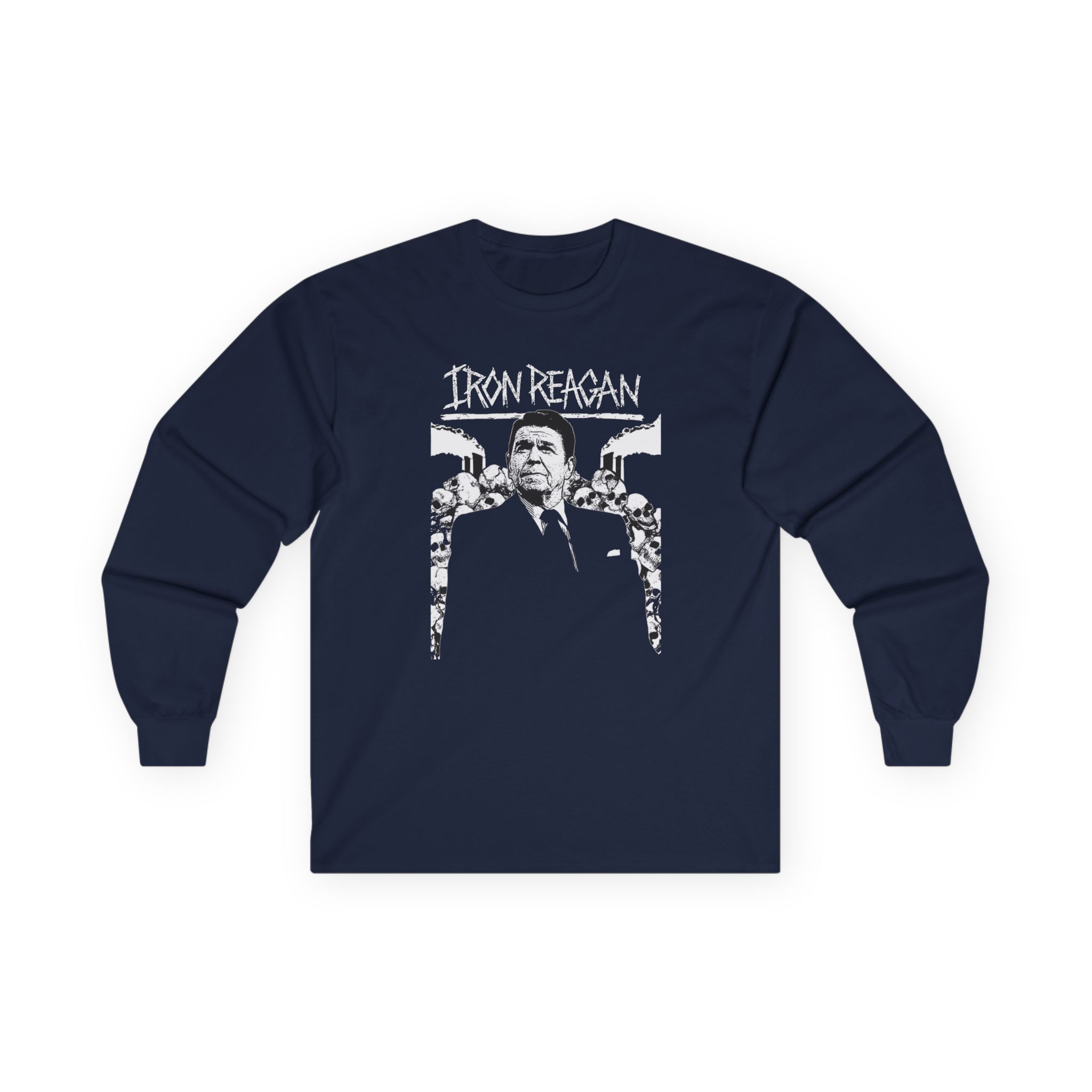 Iron Reagan Ronnie Backdrop Unisex Ultra Cotton Long Sleeve Tee
