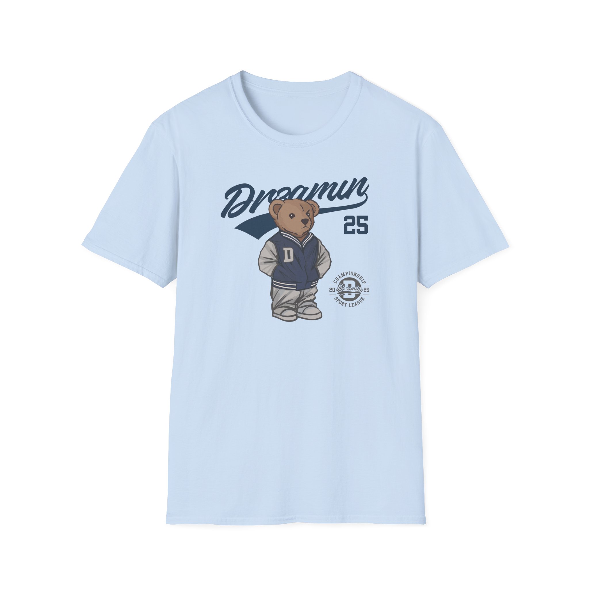 Clix Dr3amin Varsity Bear Unisex Softstyle T-Shirt