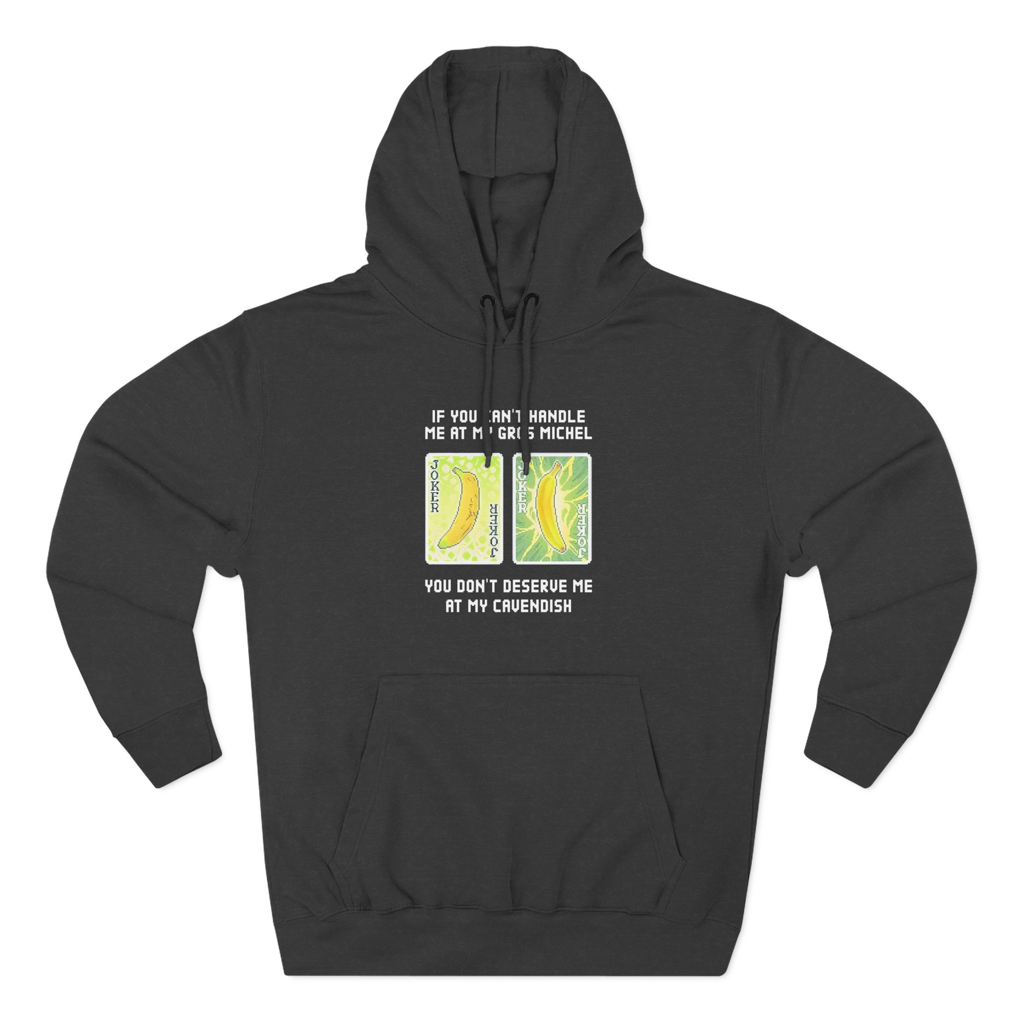 Balatro Gros Michel and Cavendish Jokker Banana Three-Panel Fleece Hoodie