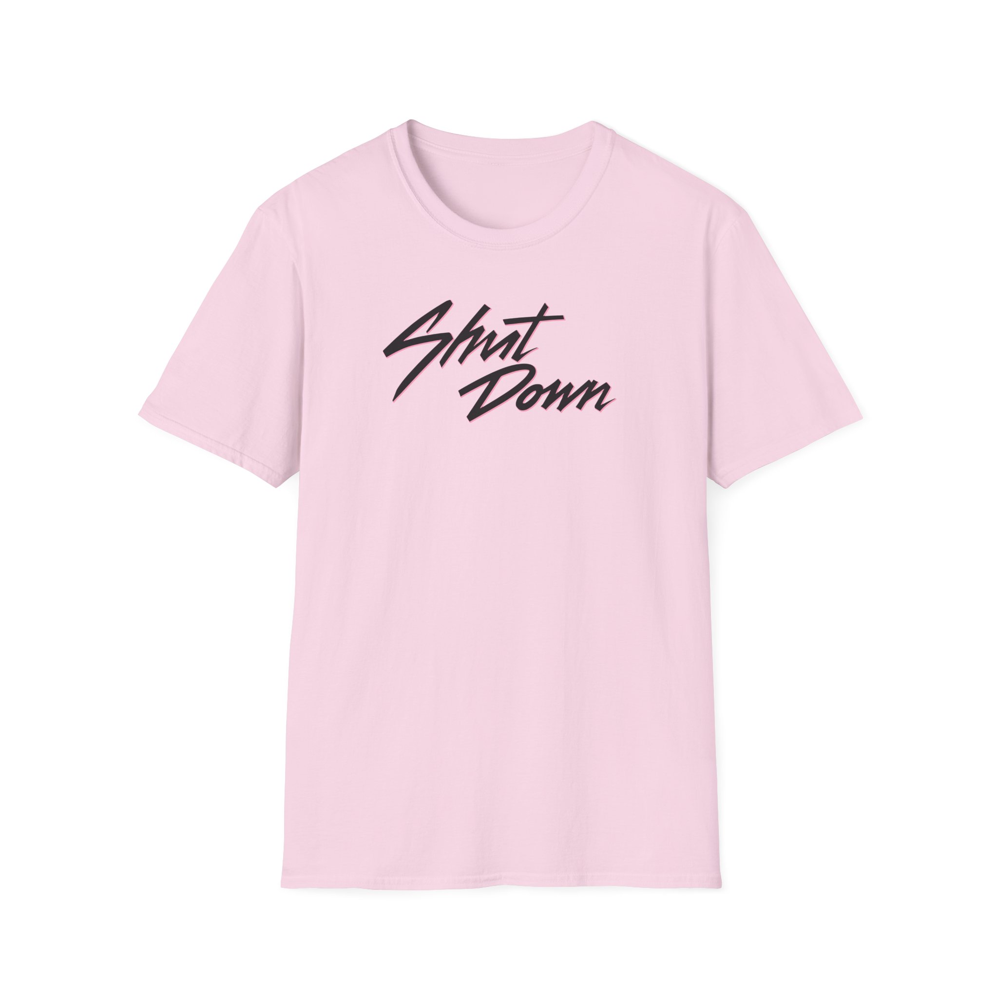 B Shut Down Unisex Softstyle T-Shirt