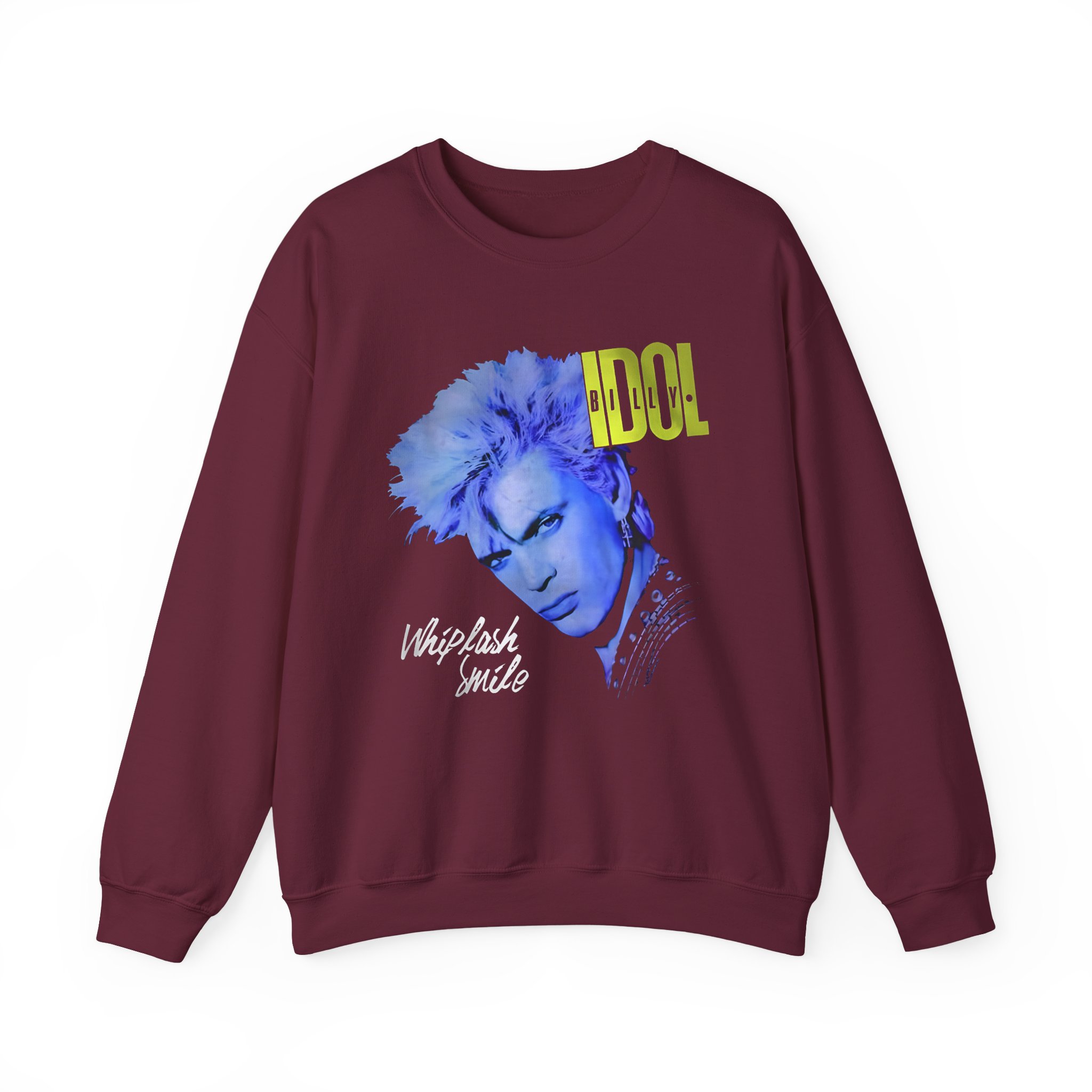 Billy Idol Whiplash Smile Album Unisex Heavy Blendâ„¢ Crewneck Sweatshirt