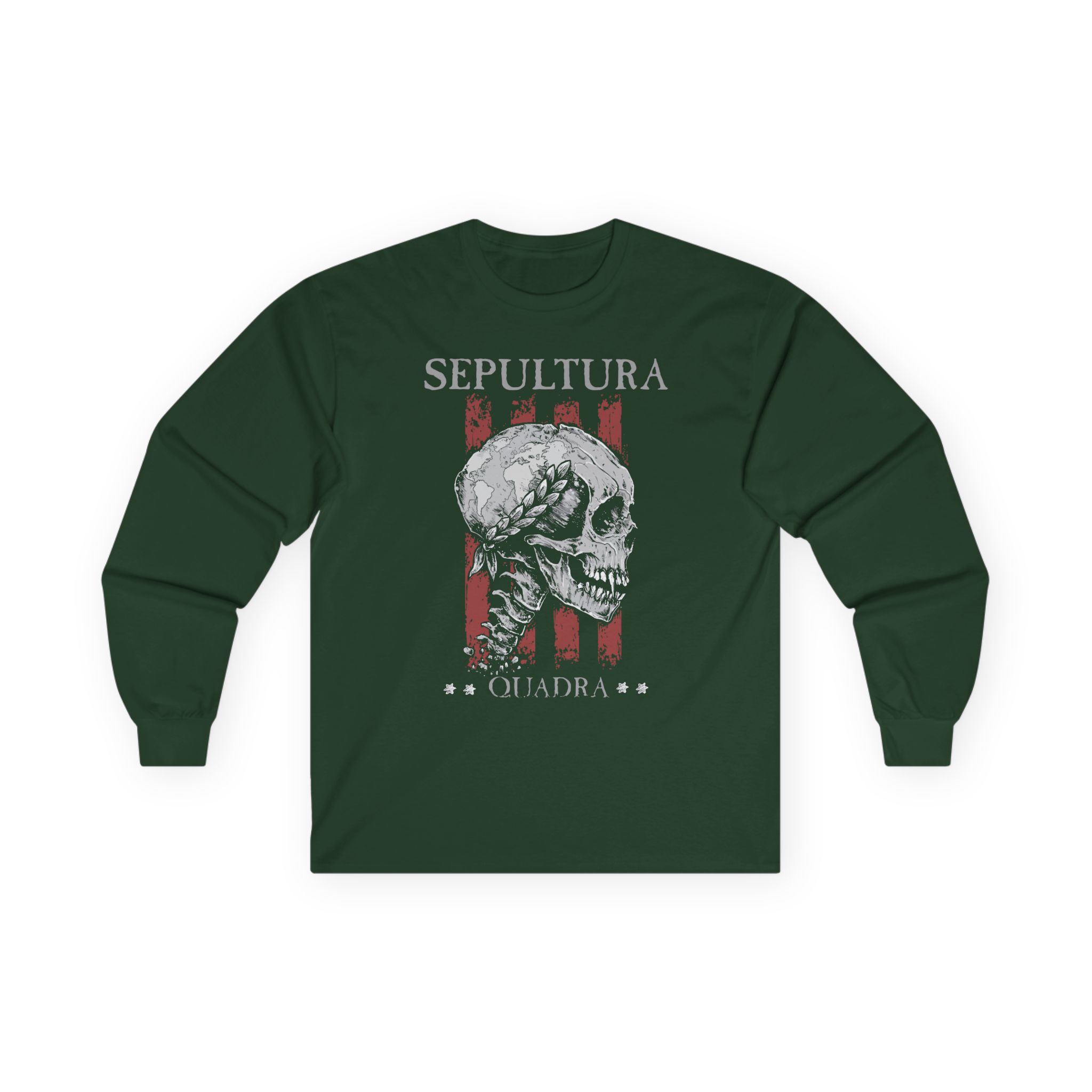 Sepultura Quadra Skull Unisex Ultra Cotton Long Sleeve Tee