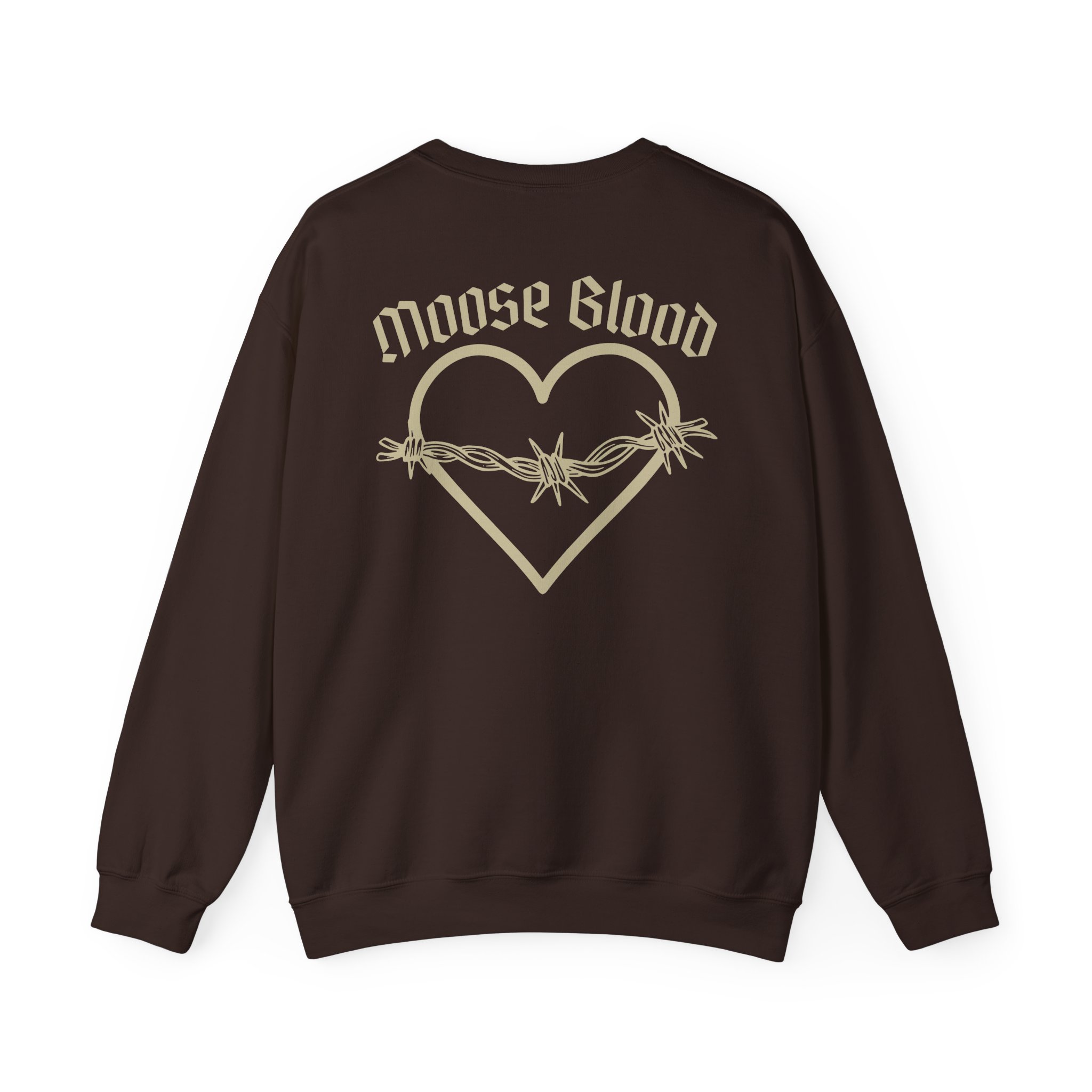 Moose Blood Barbed Wire Heart Unisex Heavy Blendâ„¢ Crewneck Sweatshirt