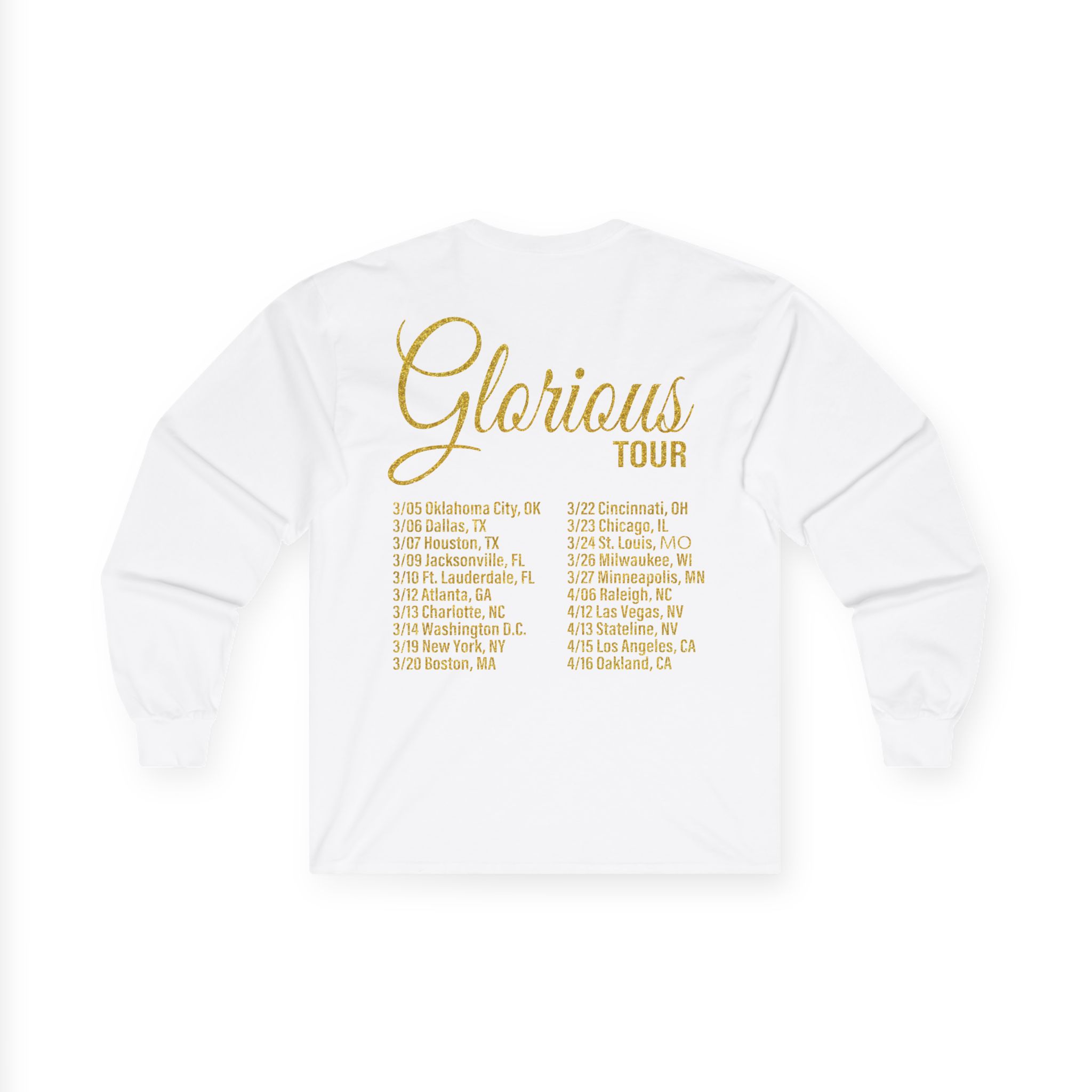 Glorilla Glorious Tour Unisex Ultra Cotton Long Sleeve Tee