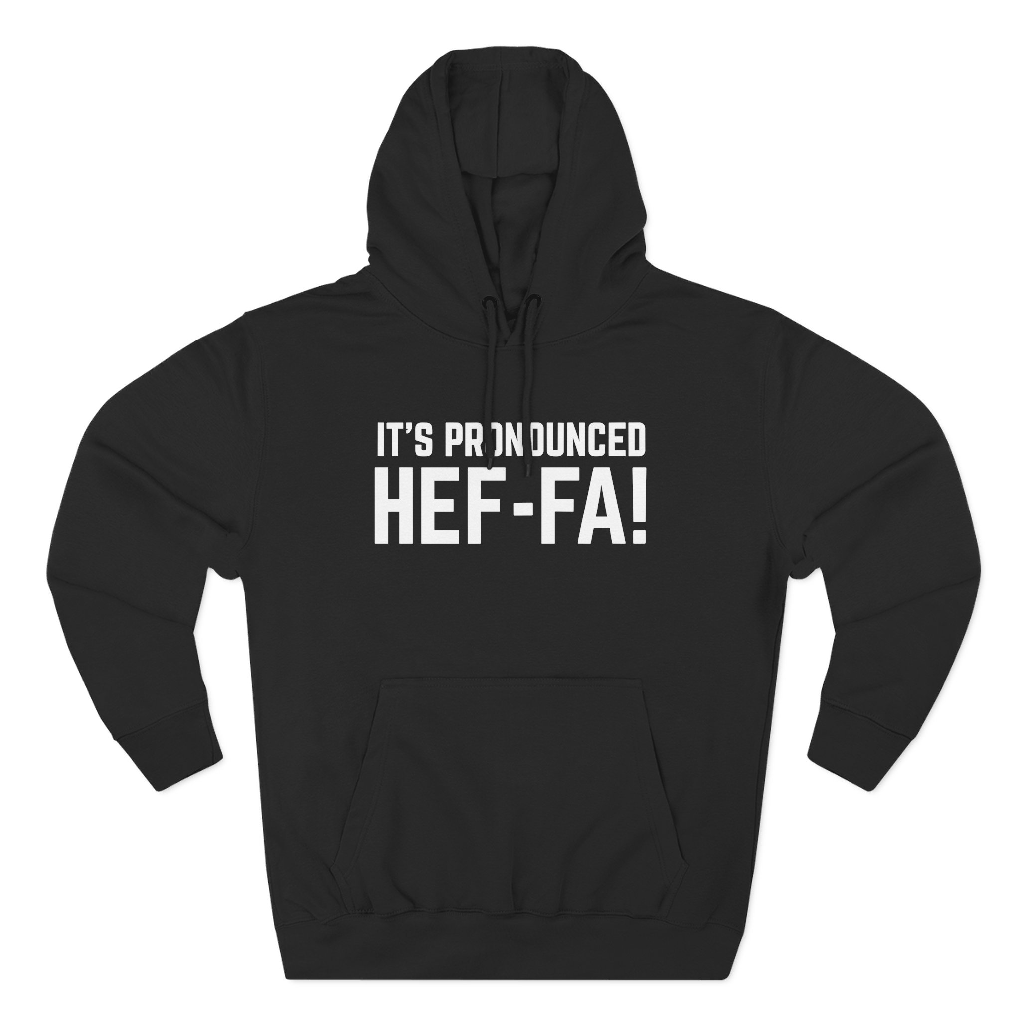 Hef Three-Panel Fleece Hoodie