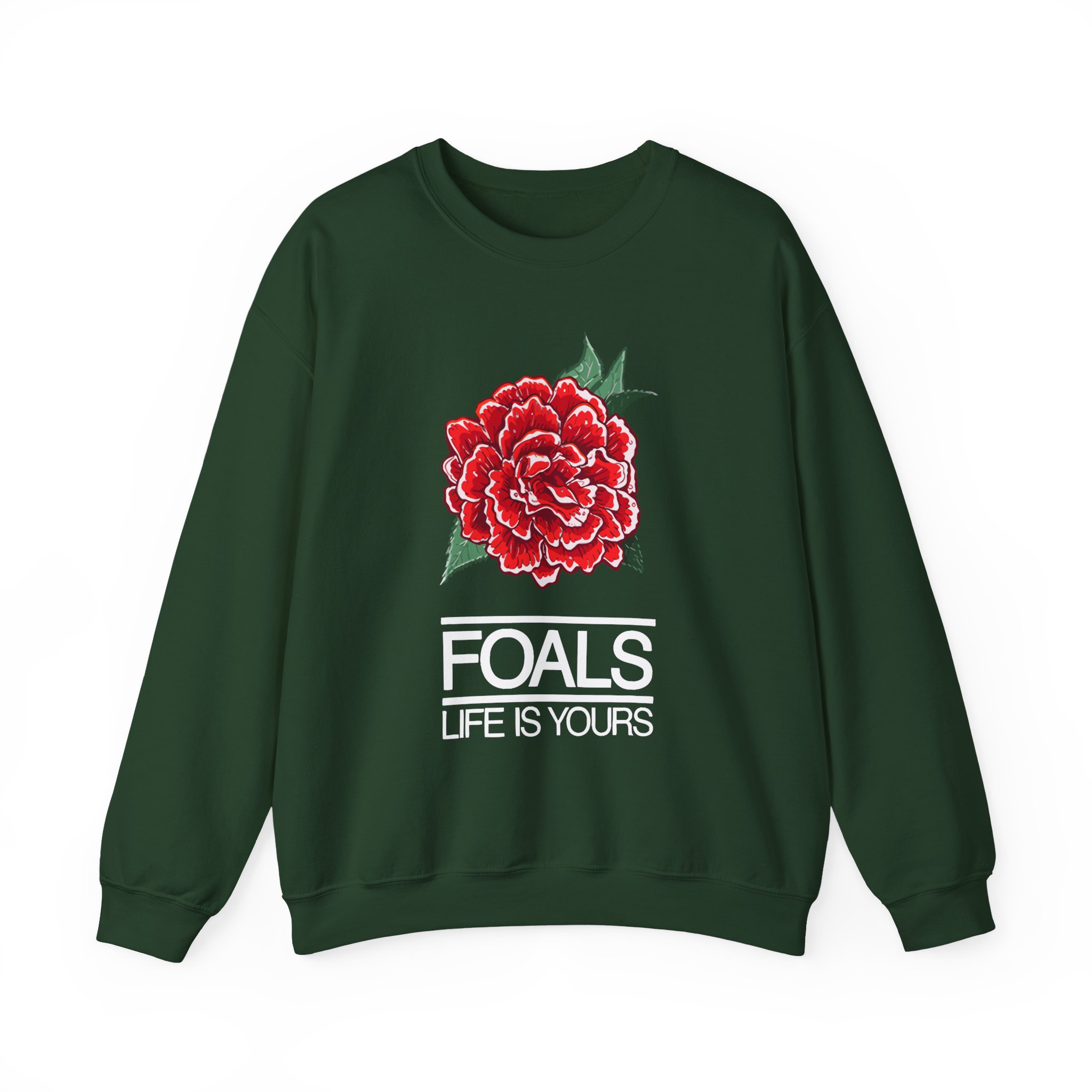 Foals Red Rose Unisex Heavy Blendâ„¢ Crewneck Sweatshirt