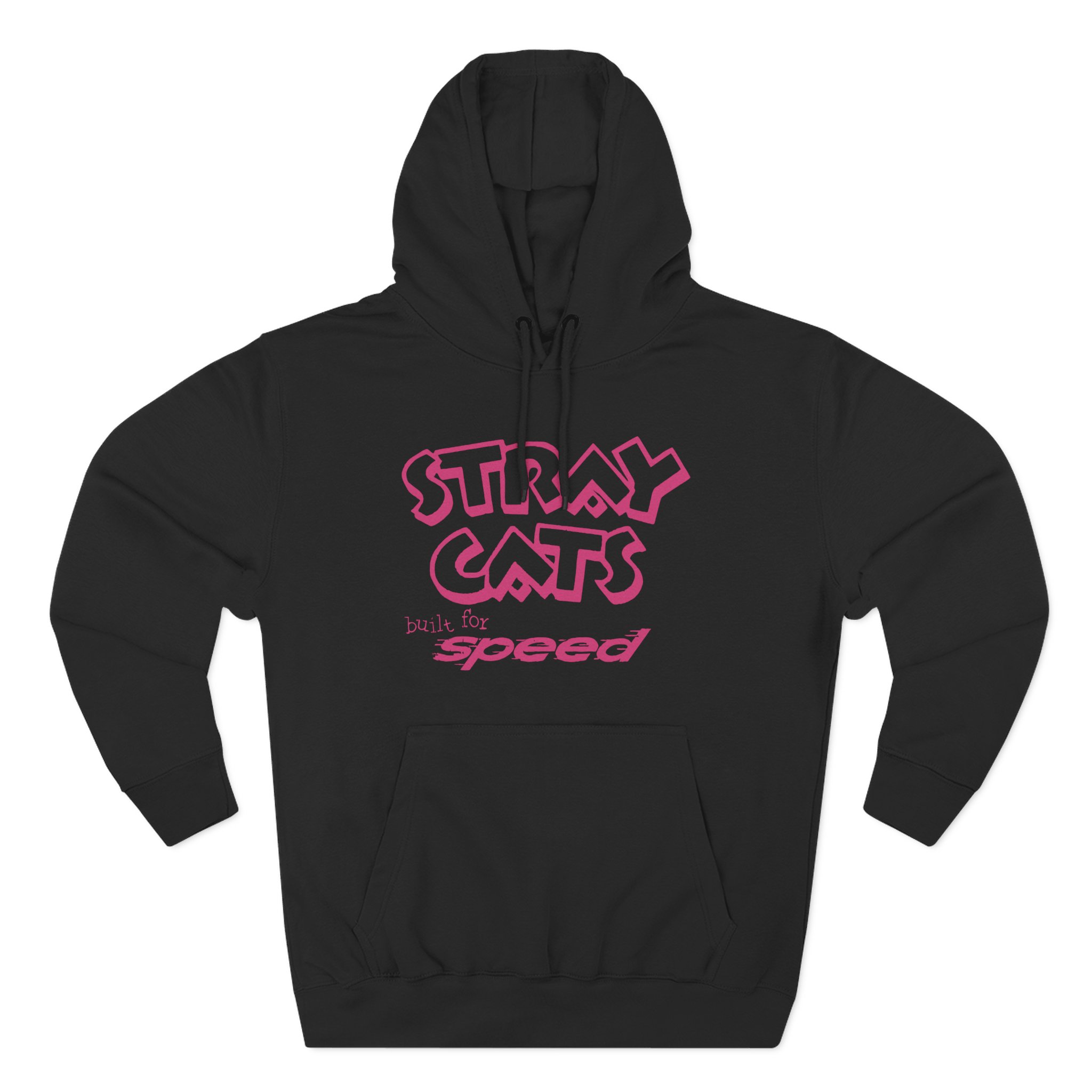 Stray Cats Built for Speed Three-Panel Fleece Hoodie