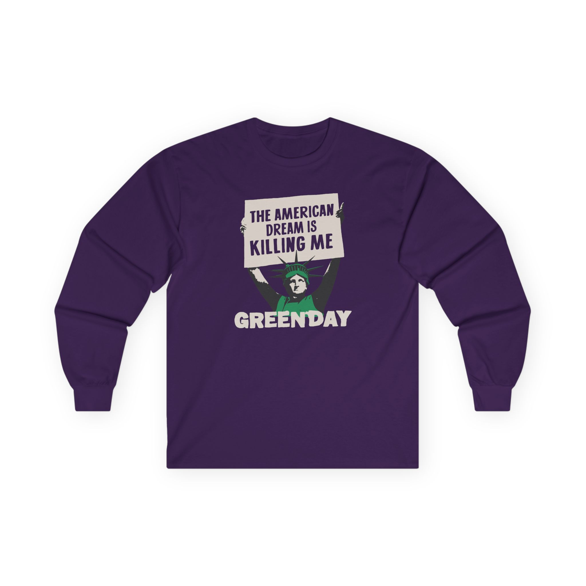 Green Day Lady Liberty Protest Unisex Ultra Cotton Long Sleeve Tee