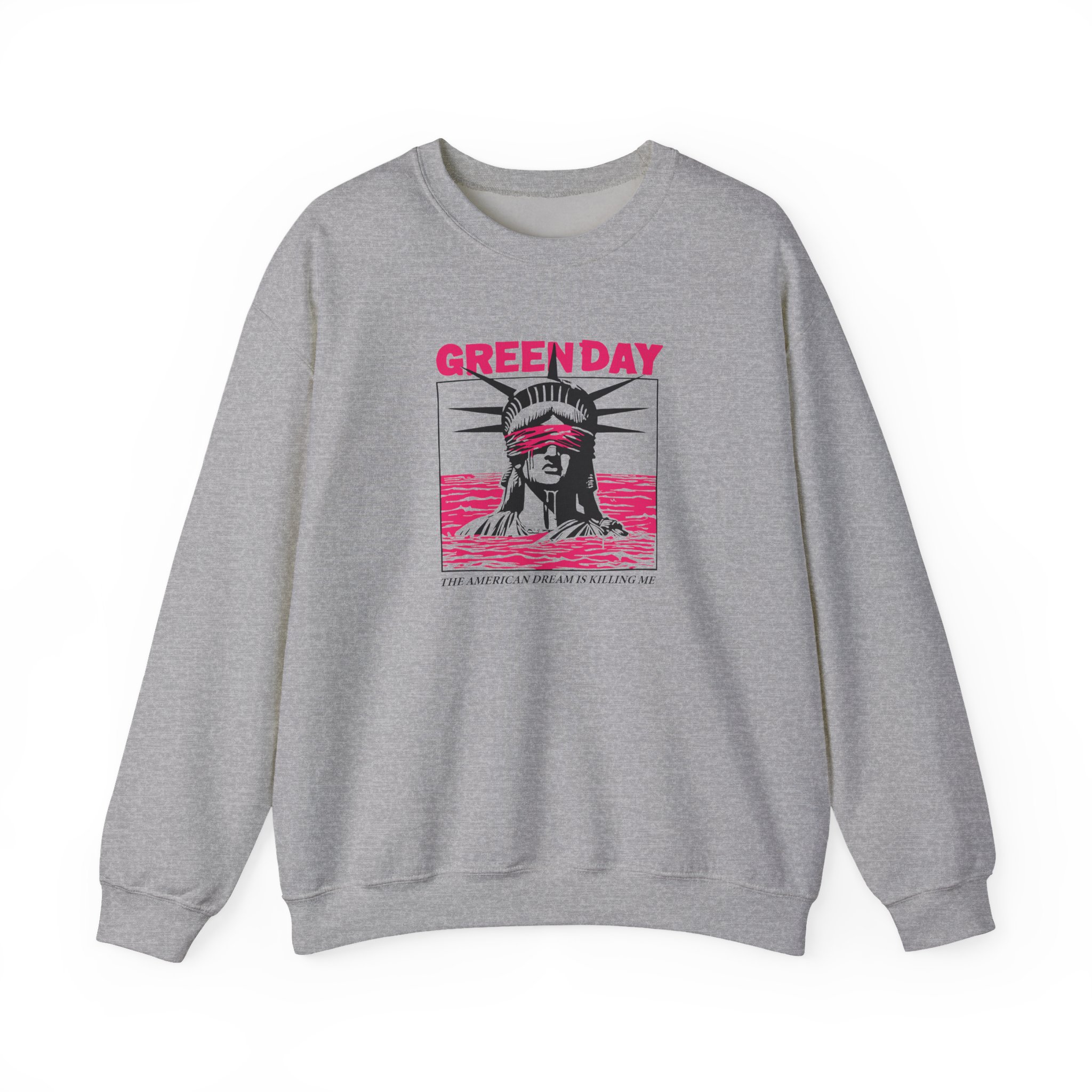 Green Day Lady Liberty Unisex Heavy Blendâ„¢ Crewneck Sweatshirt