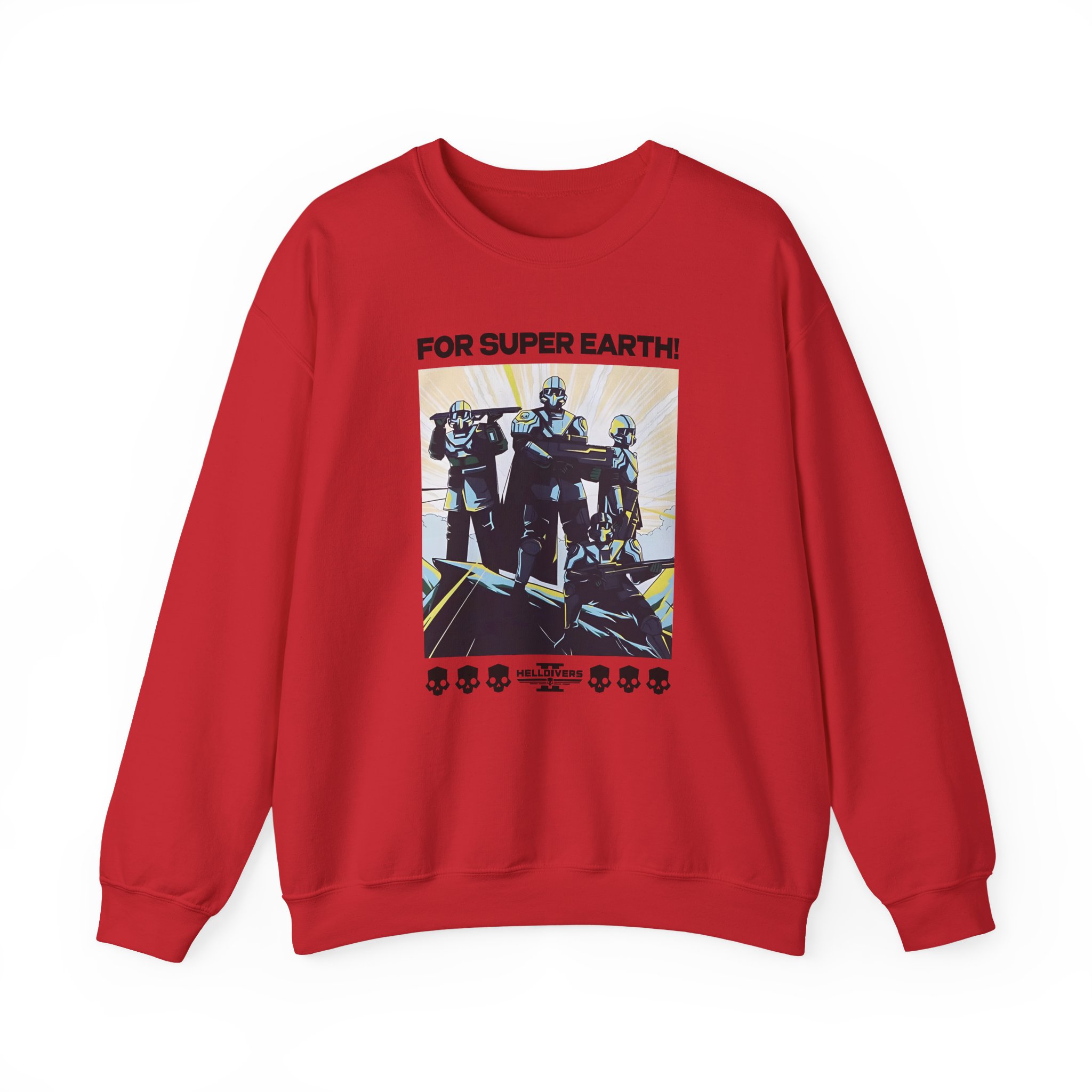 Helldivers for Democracy Unisex Heavy Blendâ„¢ Crewneck Sweatshirt