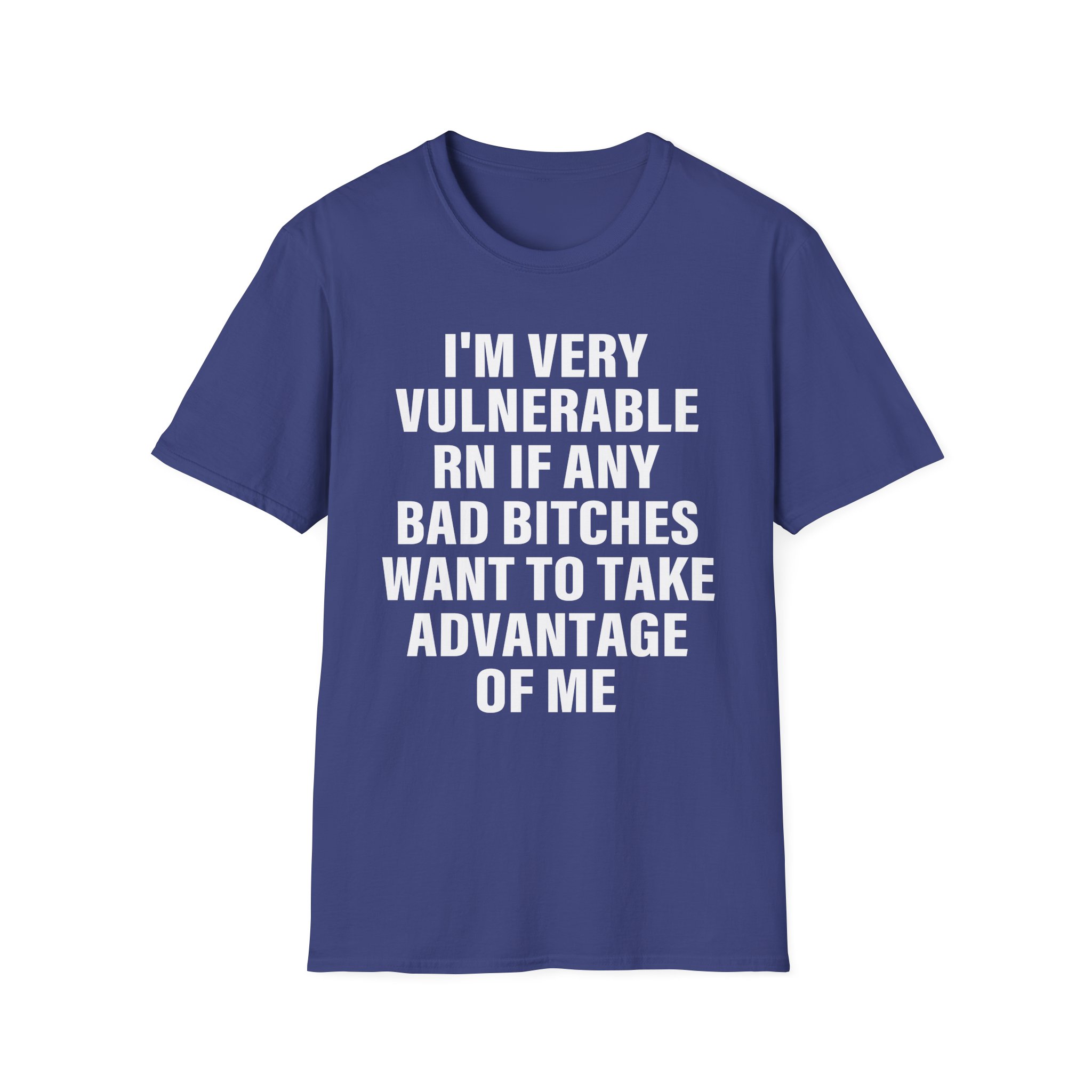 Dom Dolla I'm Very Vulnerable Rn if Any Bad Bitches Want to Take Advantage of Me Unisex Softstyle T-Shirt