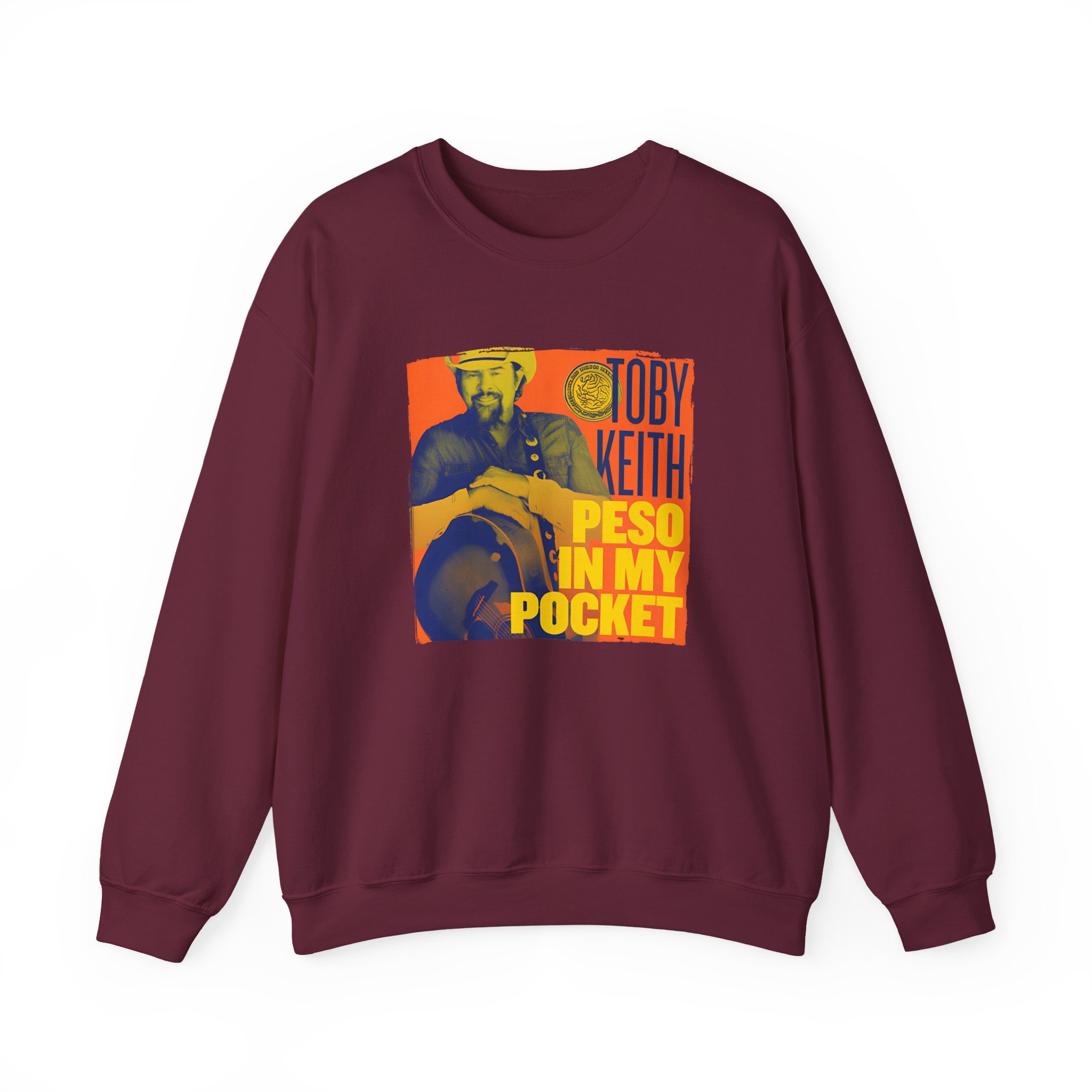Toby Keith Peso in My Pocket Unisex Heavy Blendâ„¢ Crewneck Sweatshirt