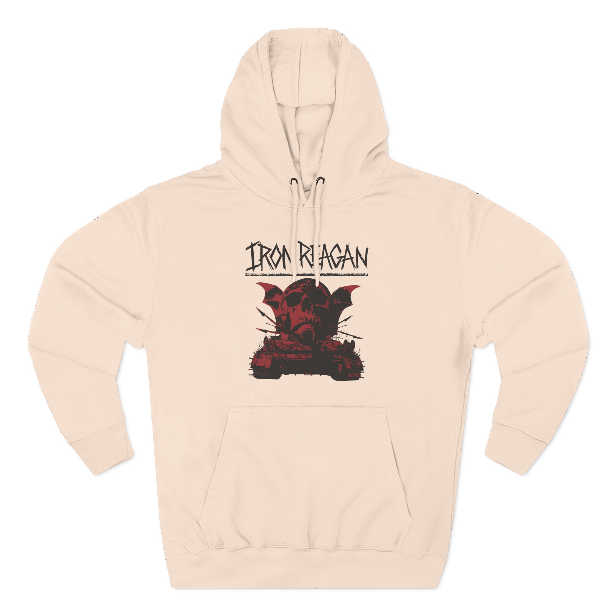Iron Reagan Warning Three-Panel Fleece Hoodie