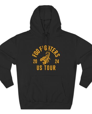 Foo Fighters 2024 Us Tour Three-Panel Fleece Hoodie
