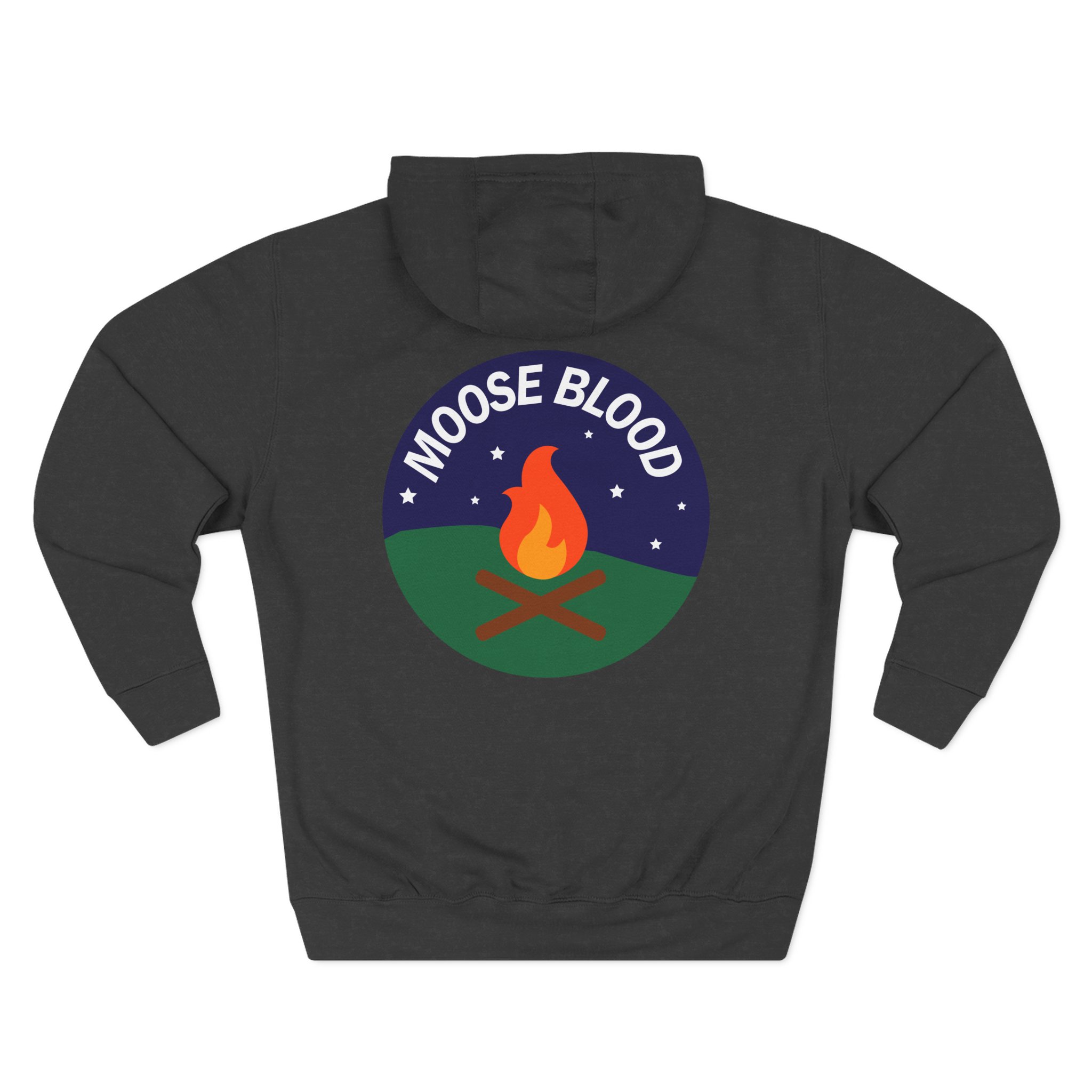 Moose Blood Three-Panel Fleece Hoodie