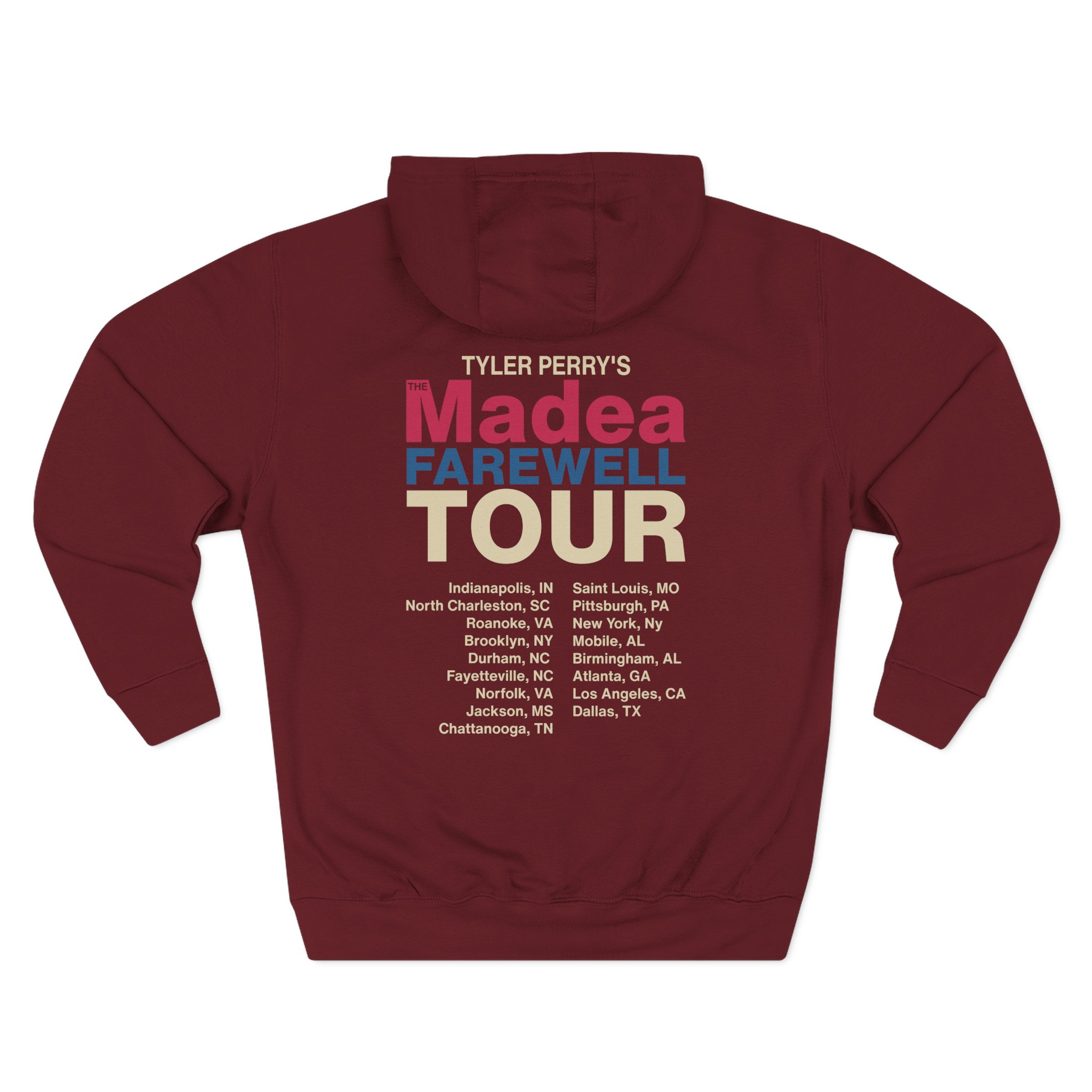 Tyler Perry Madea’s Farewell Play Tour Three-Panel Fleece Hoodie