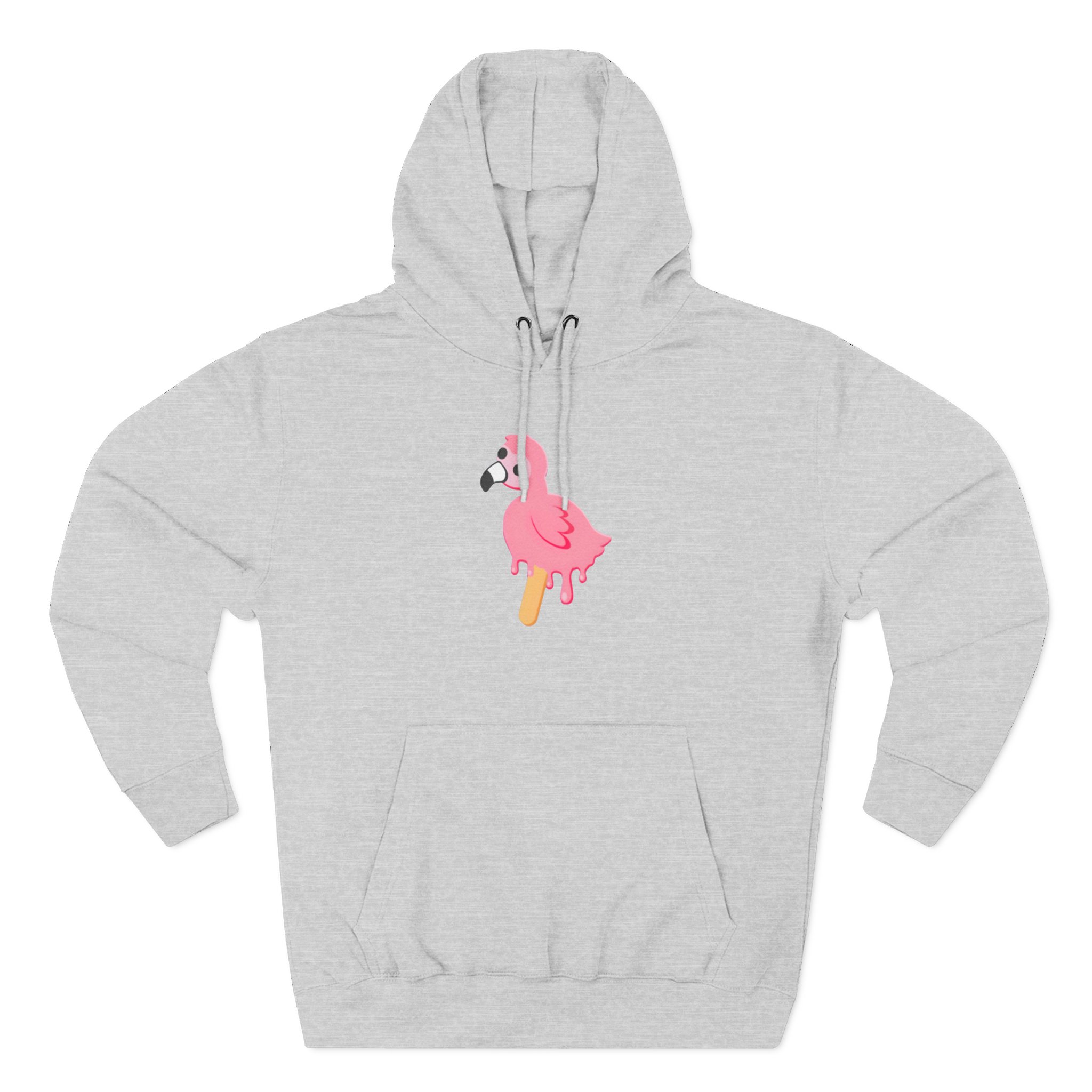 Flamingo Three-Panel Fleece Hoodie