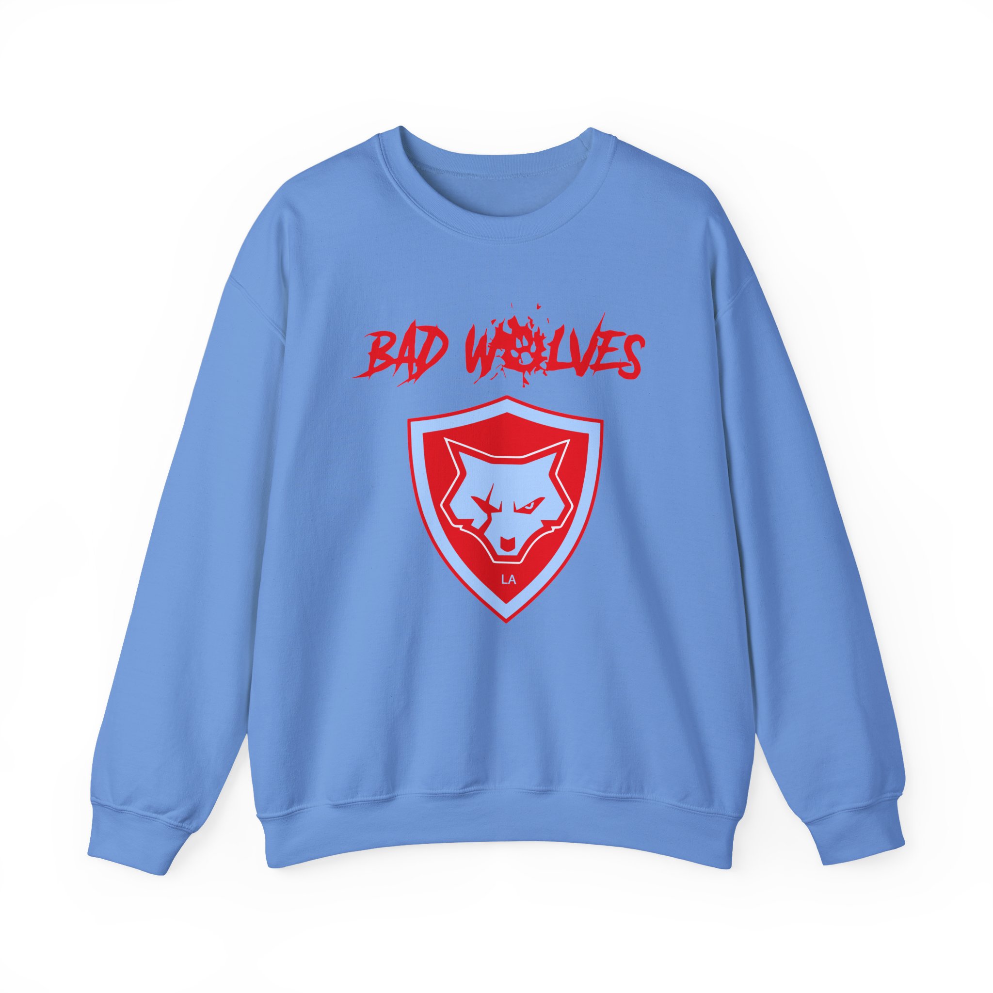 Bad Wolves Shield Blue Unisex Heavy Blendâ„¢ Crewneck Sweatshirt