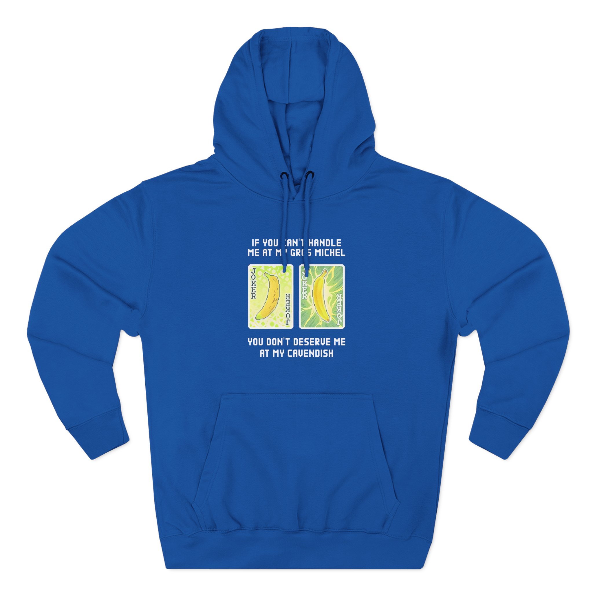Balatro Gros Michel and Cavendish Jokker Banana Three-Panel Fleece Hoodie