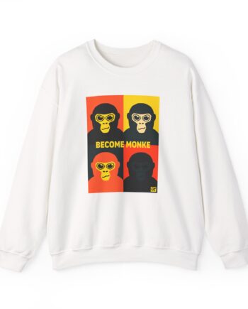 Gorilla Tag Become Monke Unisex Heavy Blend™ Crewneck Sweatshirt